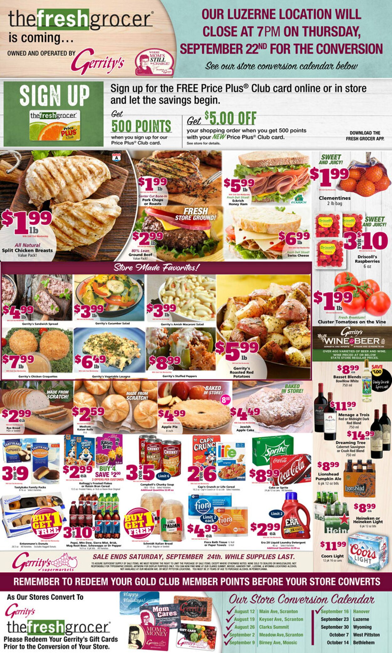 Gerrity's Supermarkets Weekly Ad Circular - valid 09/18-09/24/2022