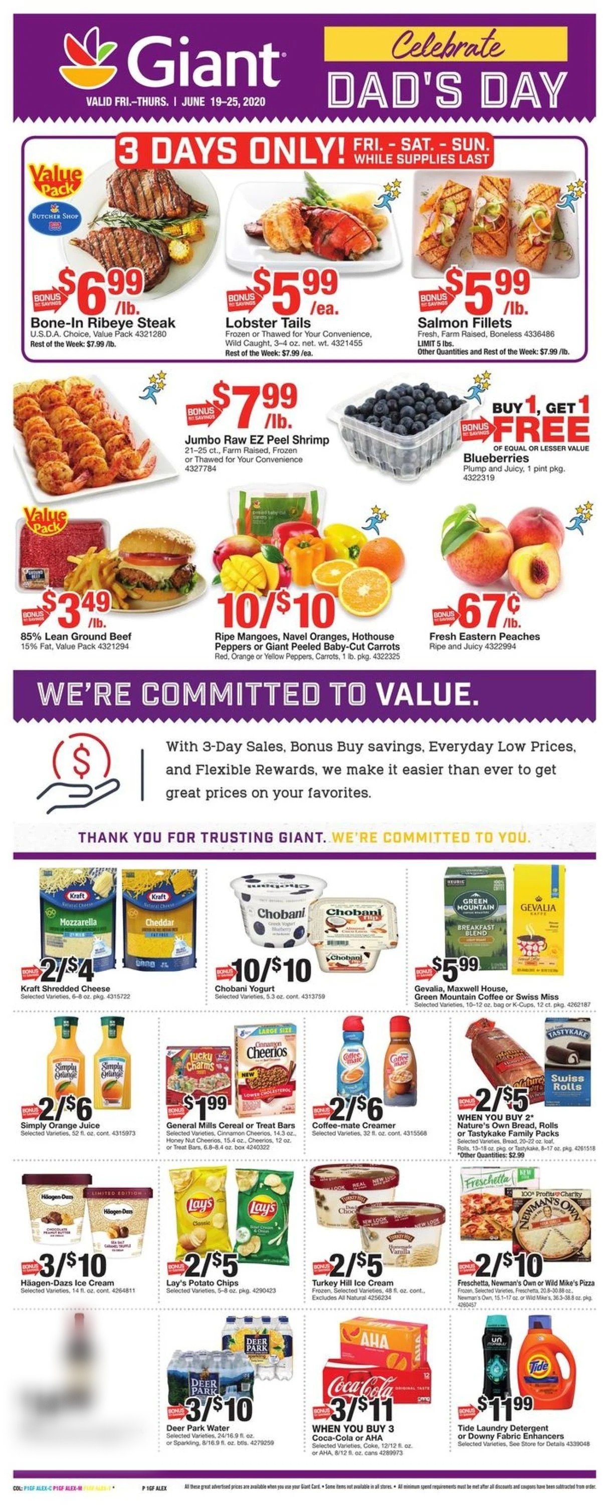 Giant Food Weekly Ad Circular - valid 06/19-06/25/2020