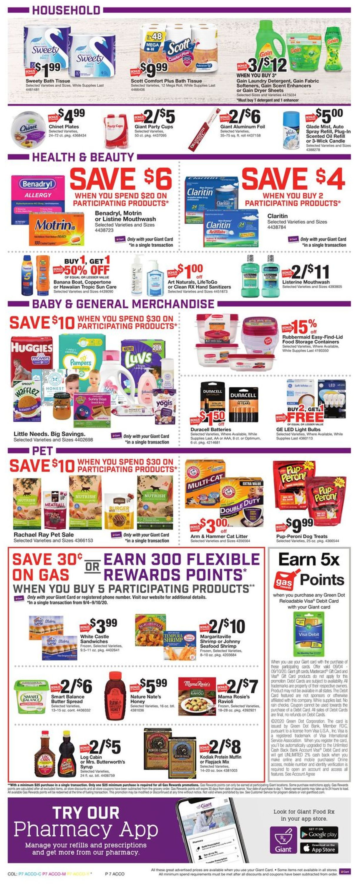 Giant Food Weekly Ad Circular - valid 09/04-09/10/2020 (Page 12)