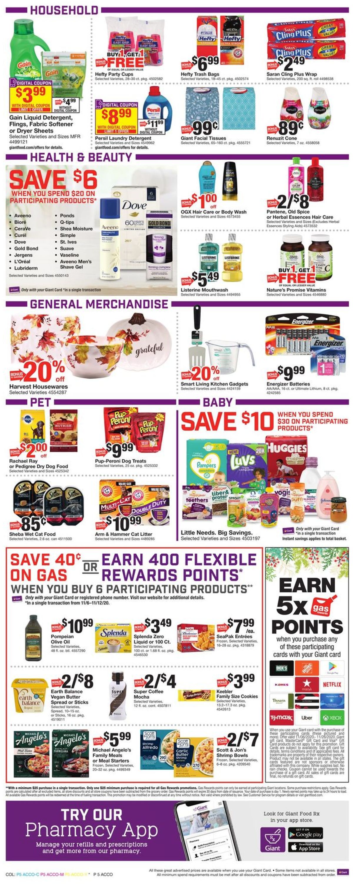 Giant Food Weekly Ad Circular - valid 11/06-11/12/2020 (Page 11)