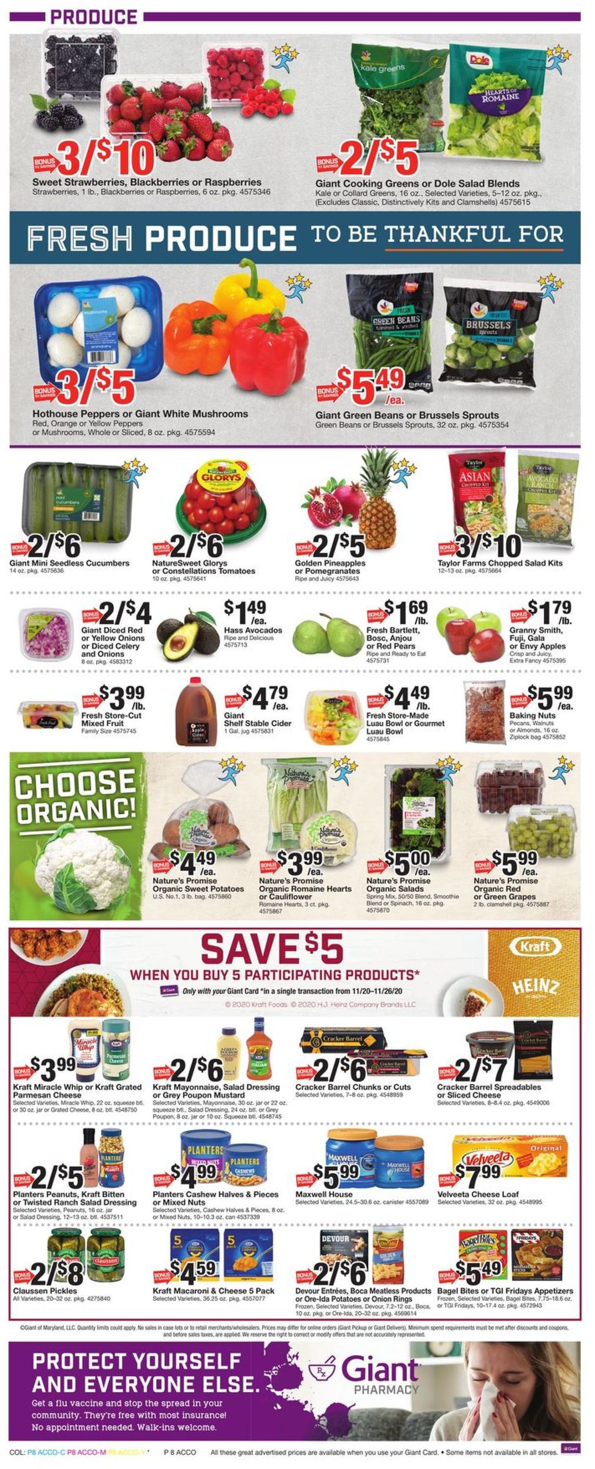 Giant Food Thanksgiving 2020 Weekly Ad Circular - valid 11/20-11/26/2020 (Page 14)