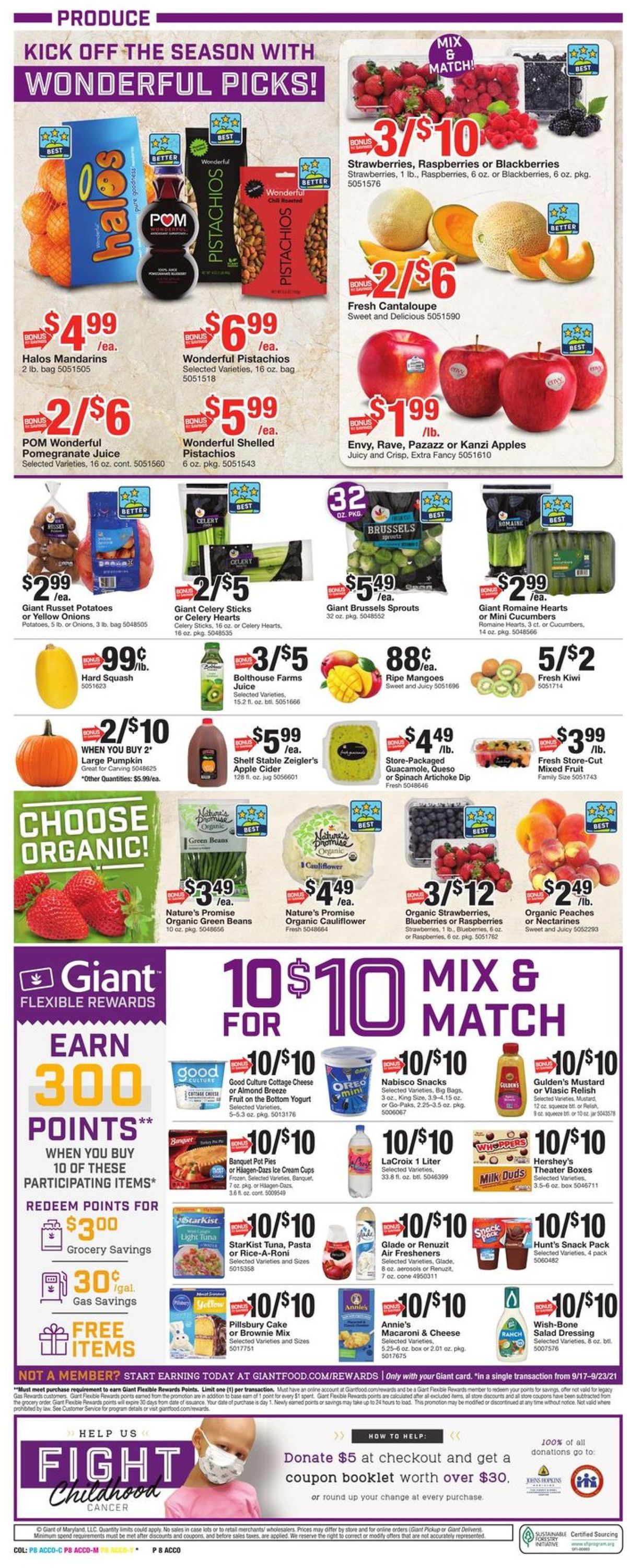 Giant Food Weekly Ad Circular - valid 09/17-09/23/2021 (Page 10)