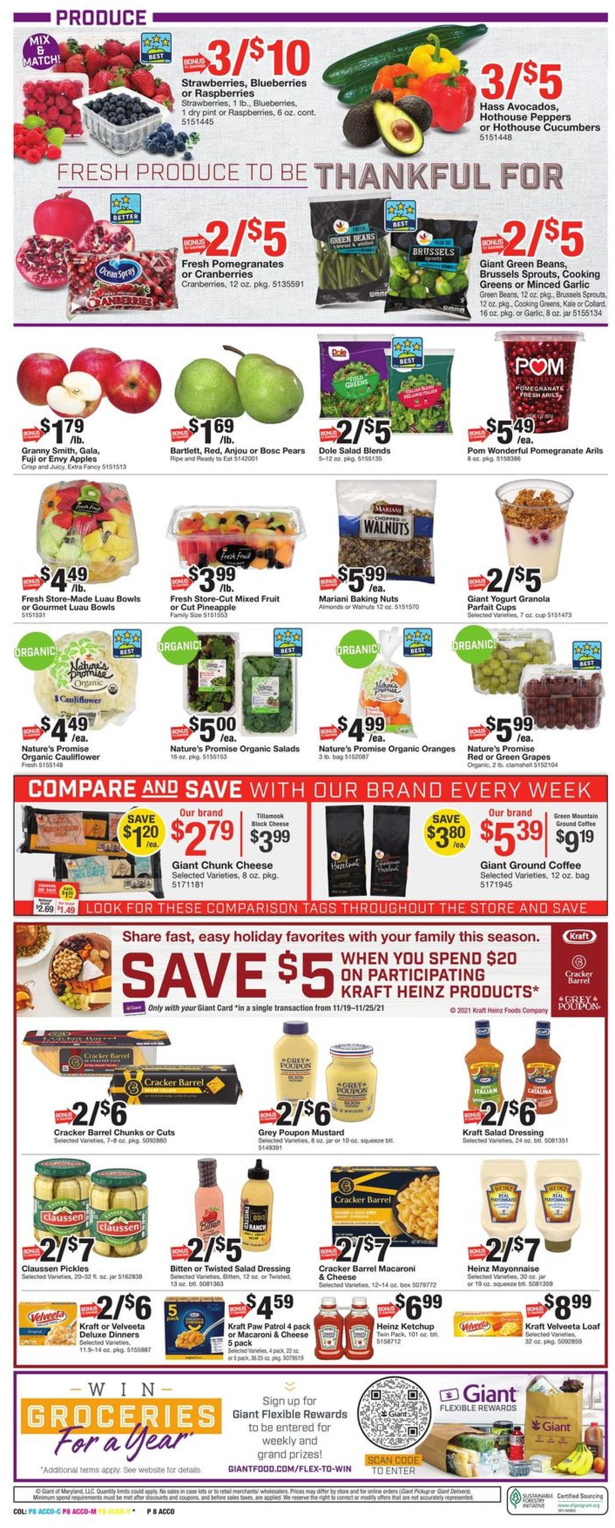 Giant Food THANKSGIVING 2021 Weekly Ad Circular - valid 11/19-11/25/2021 (Page 10)