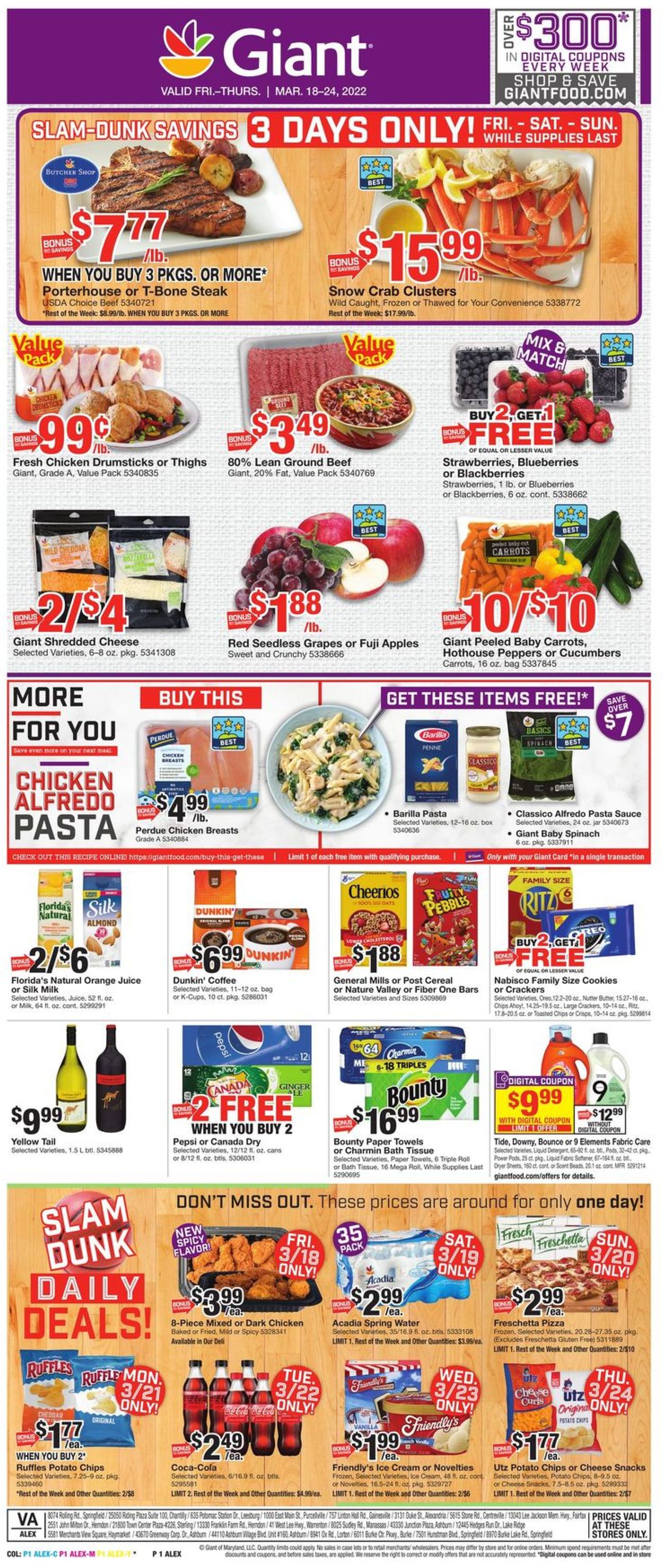 Giant Food Weekly Ad Circular - valid 03/18-03/24/2022