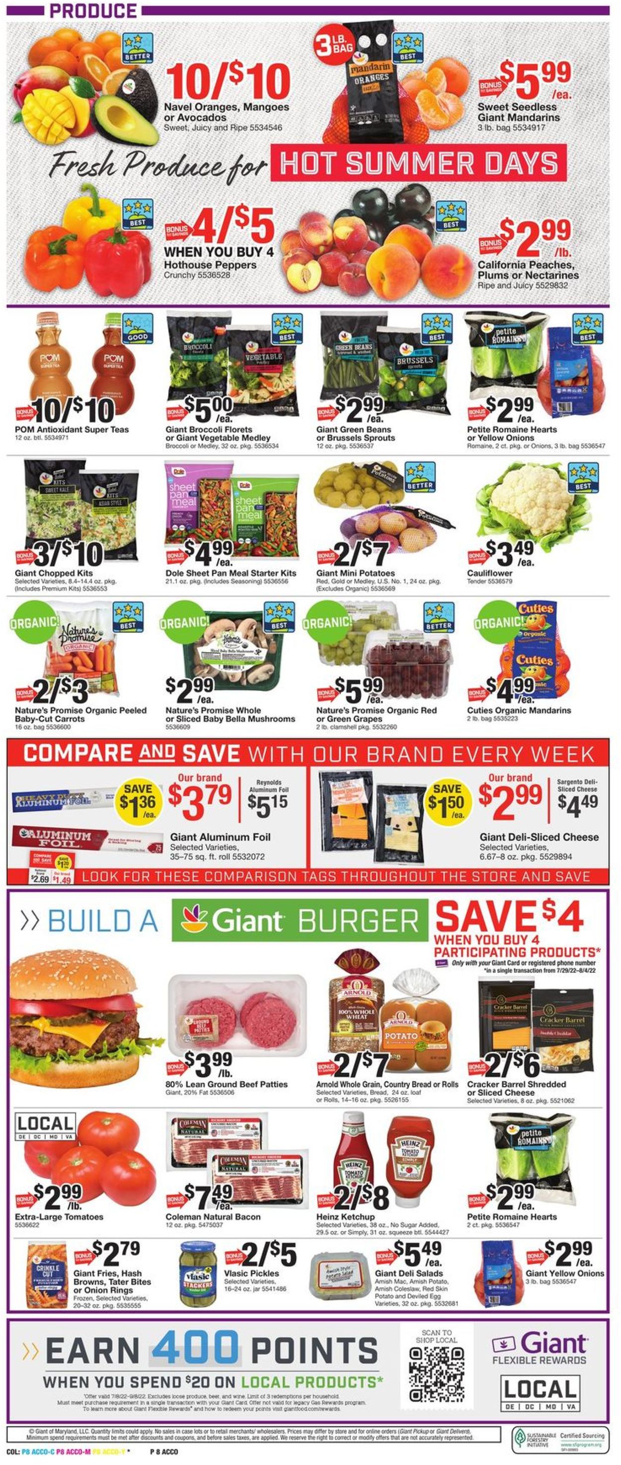 Giant Food Weekly Ad Circular - valid 07/29-08/04/2022 (Page 12)