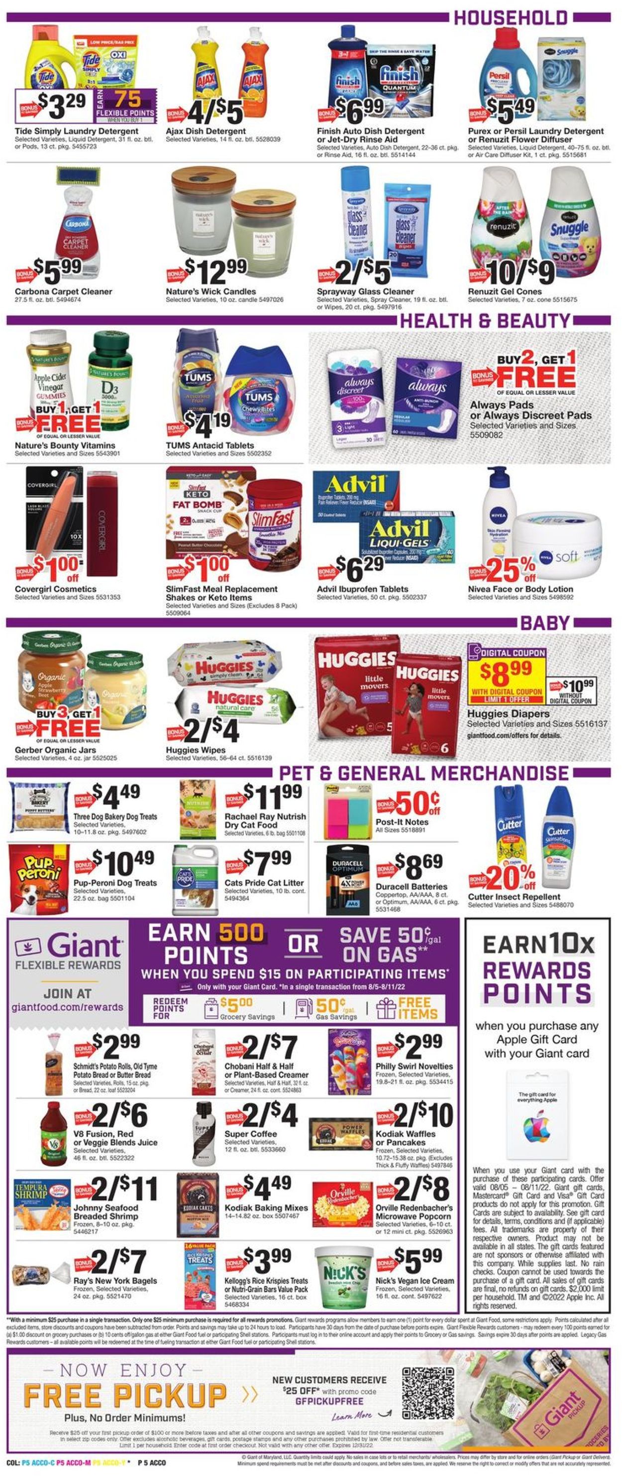 Giant Food Weekly Ad Circular - valid 08/05-08/11/2022 (Page 9)
