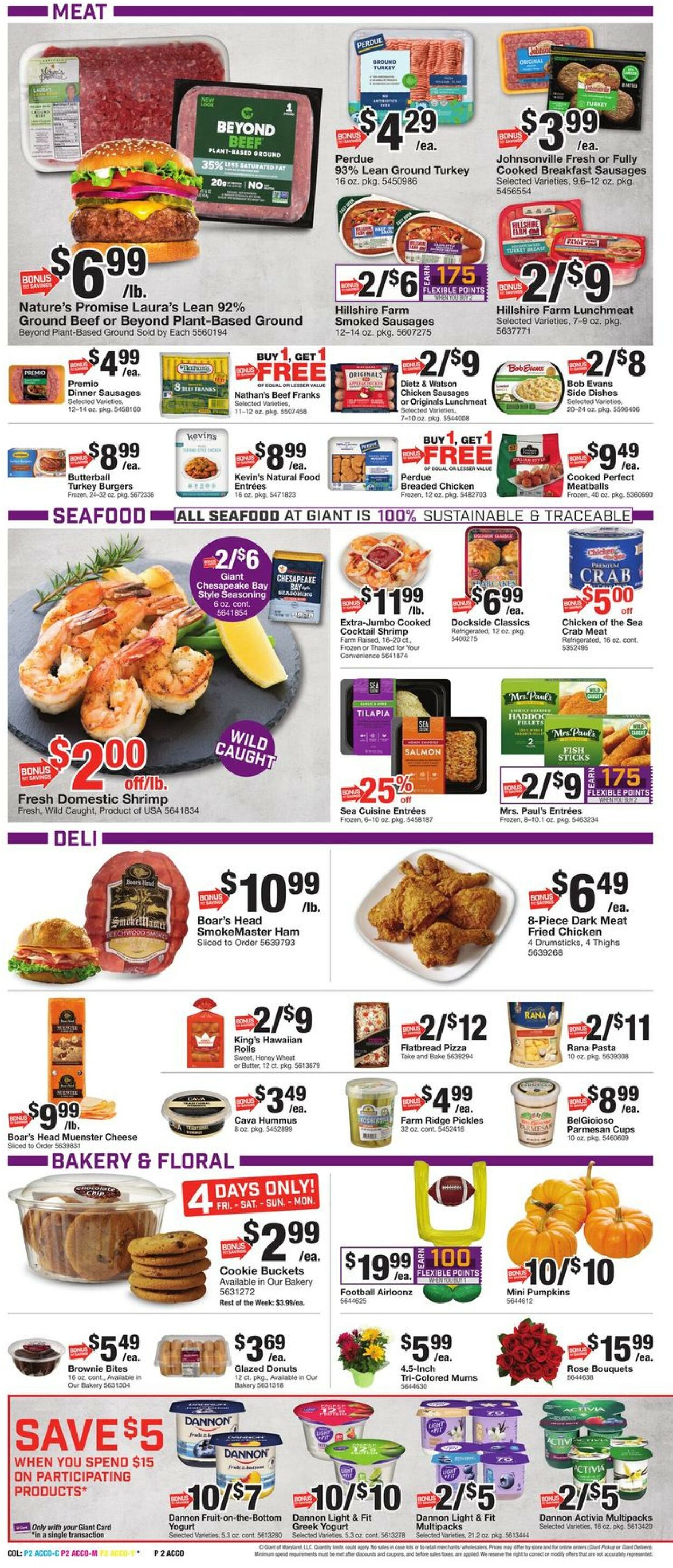 Giant Food Weekly Ad Circular - valid 10/07-10/13/2022 (Page 5)