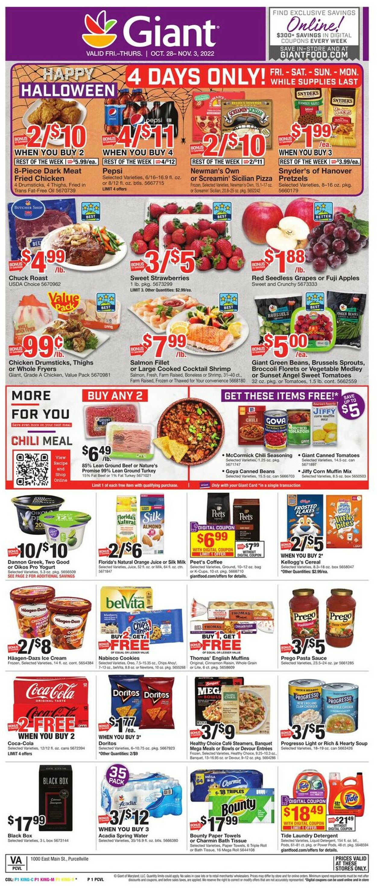 Giant Food Weekly Ad Circular - valid 10/28-11/03/2022 (Page 3)