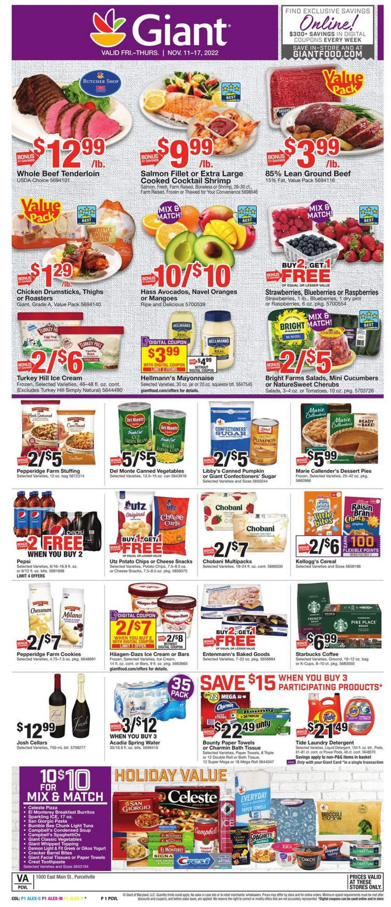 Giant Food Weekly Ad Circular - valid 11/11-11/17/2022 (Page 3)