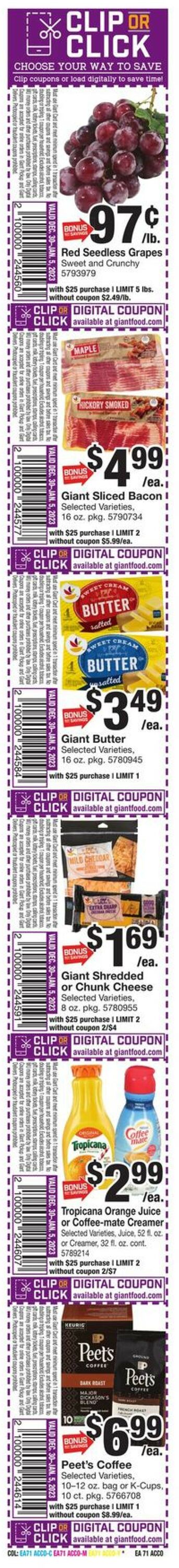 Giant Food Weekly Ad Circular - valid 12/30-01/05/2023 (Page 3)