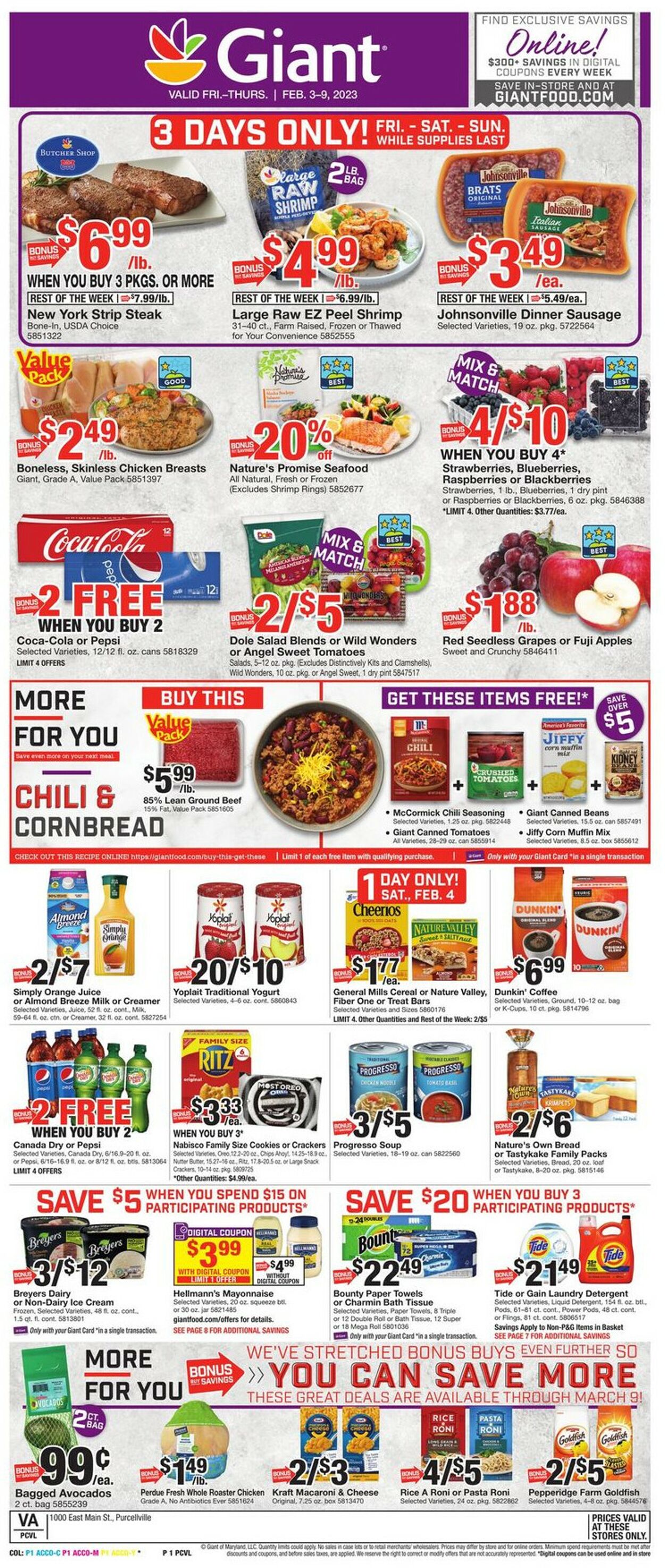 Giant Food Weekly Ad Circular - valid 02/03-02/09/2023
