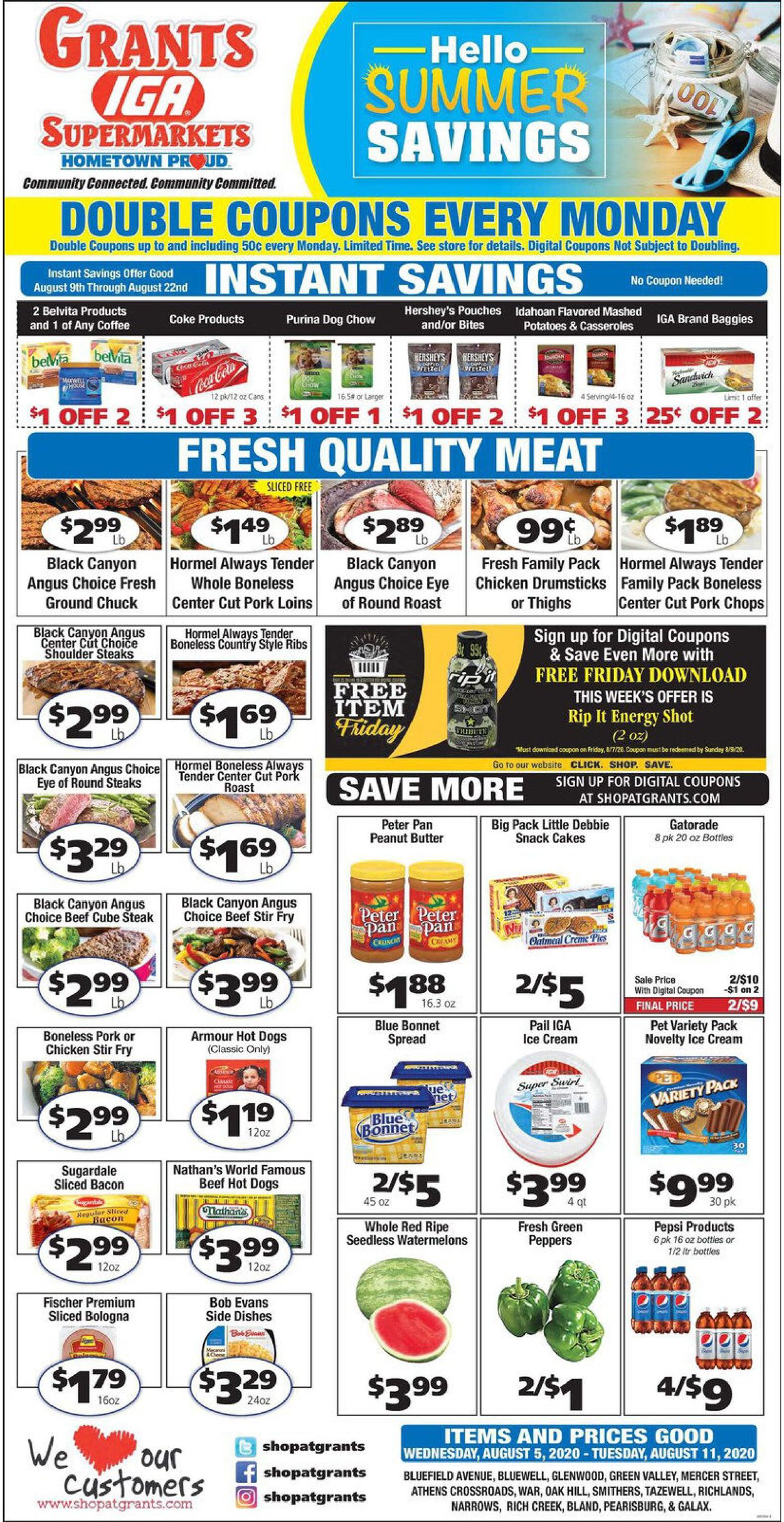 Grant's Supermarket Weekly Ad Circular - valid 08/05-08/11/2020