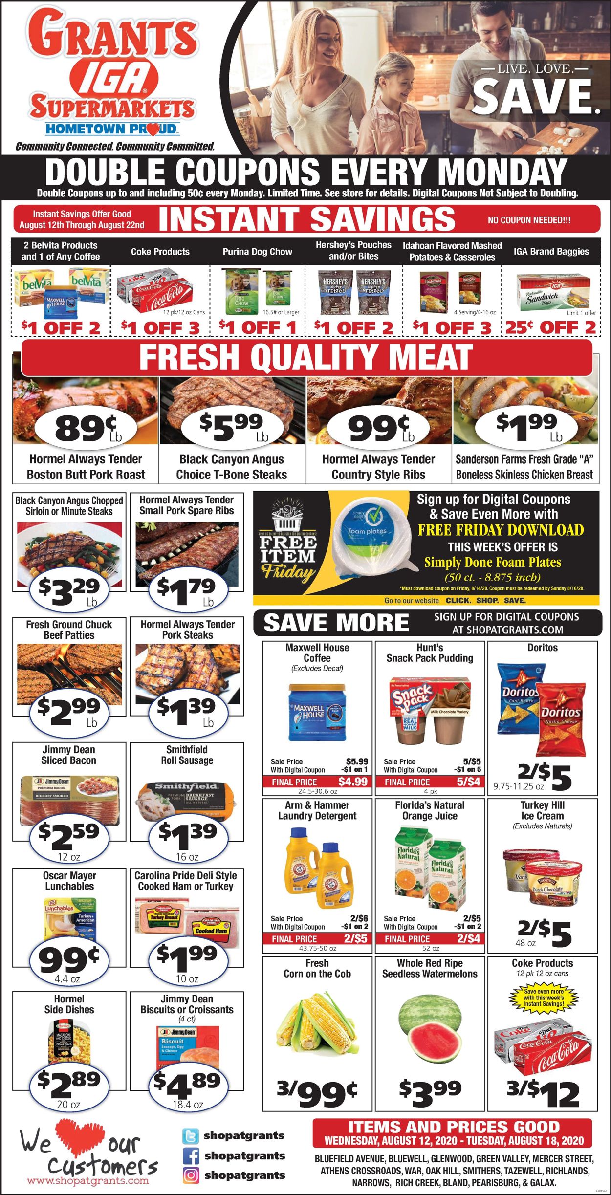 Grant's Supermarket Weekly Ad Circular - valid 08/12-08/18/2020