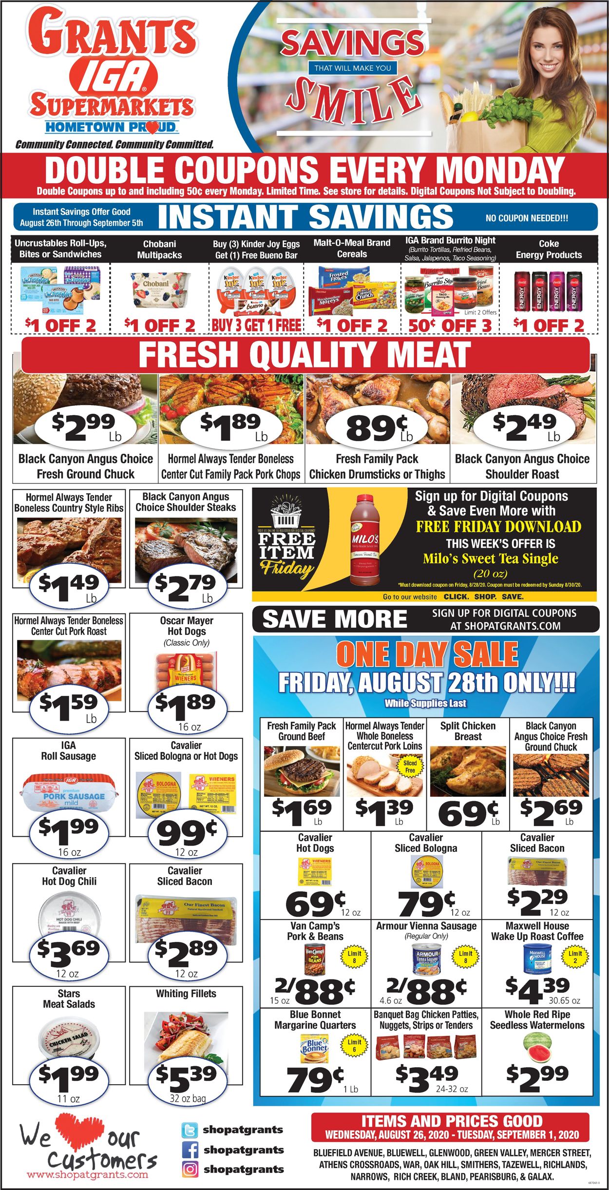 Grant's Supermarket Weekly Ad Circular - valid 08/26-09/01/2020