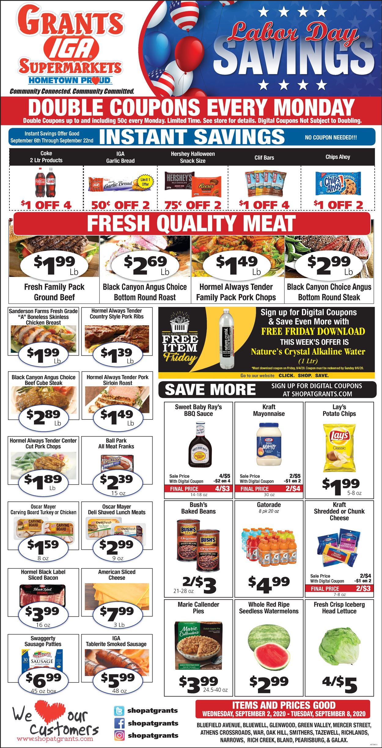 Grant's Supermarket Weekly Ad Circular - valid 09/02-09/08/2020