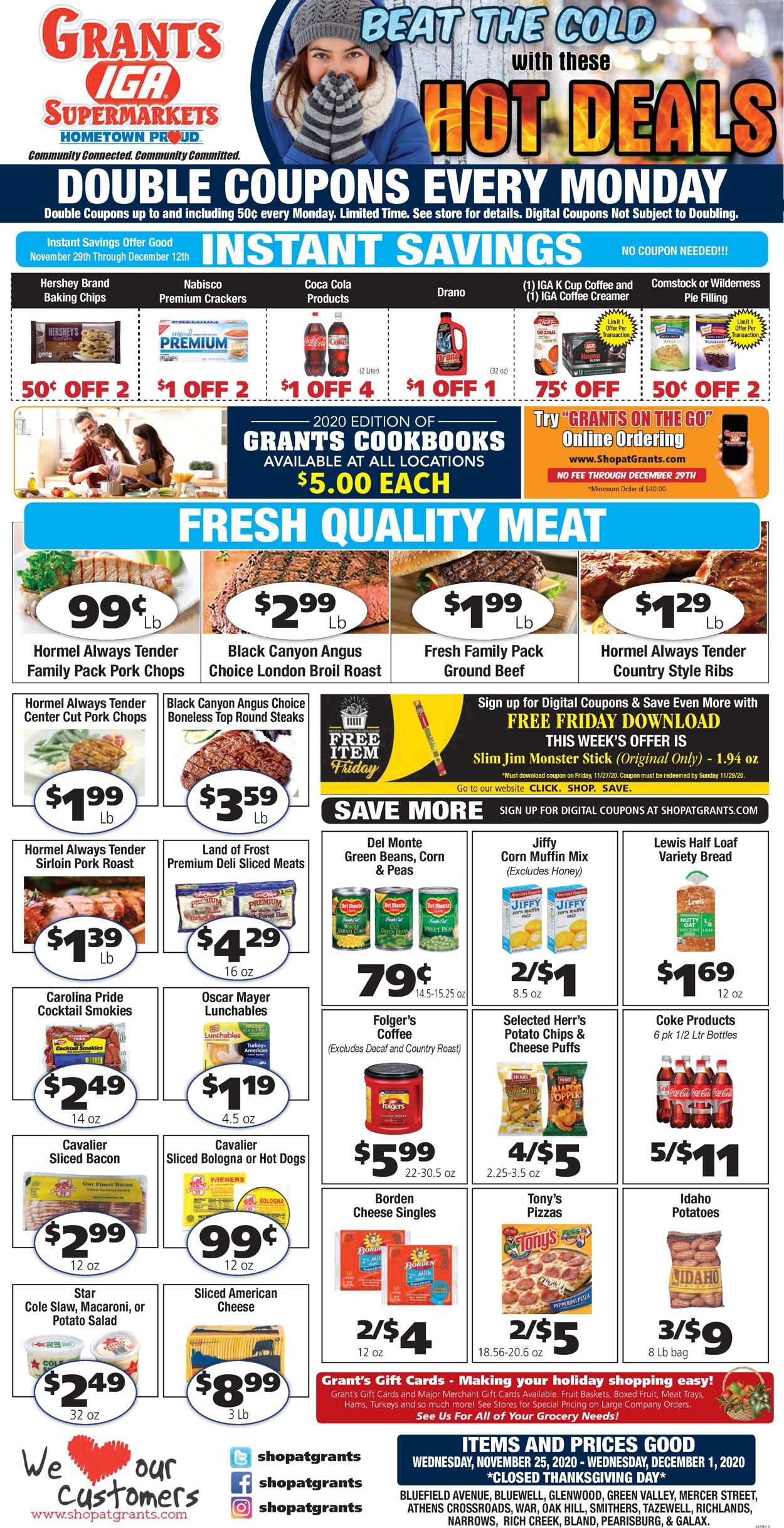Grant's Supermarket Black Friday 2020 Weekly Ad Circular - valid 11/25-12/01/2020