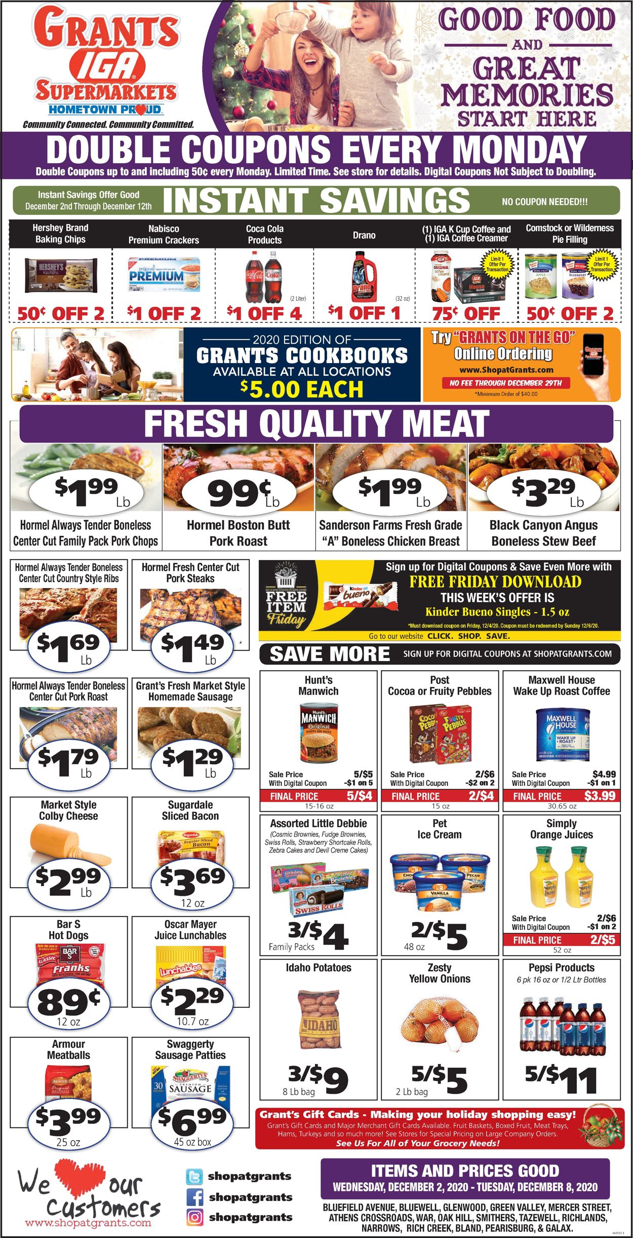Grant's Supermarket Weekly Ad Circular - valid 12/02-12/08/2020