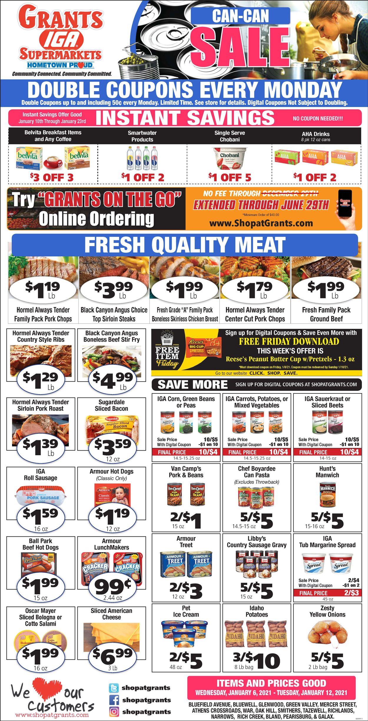Grant's Supermarket Weekly Ad Circular - valid 01/06-01/12/2021
