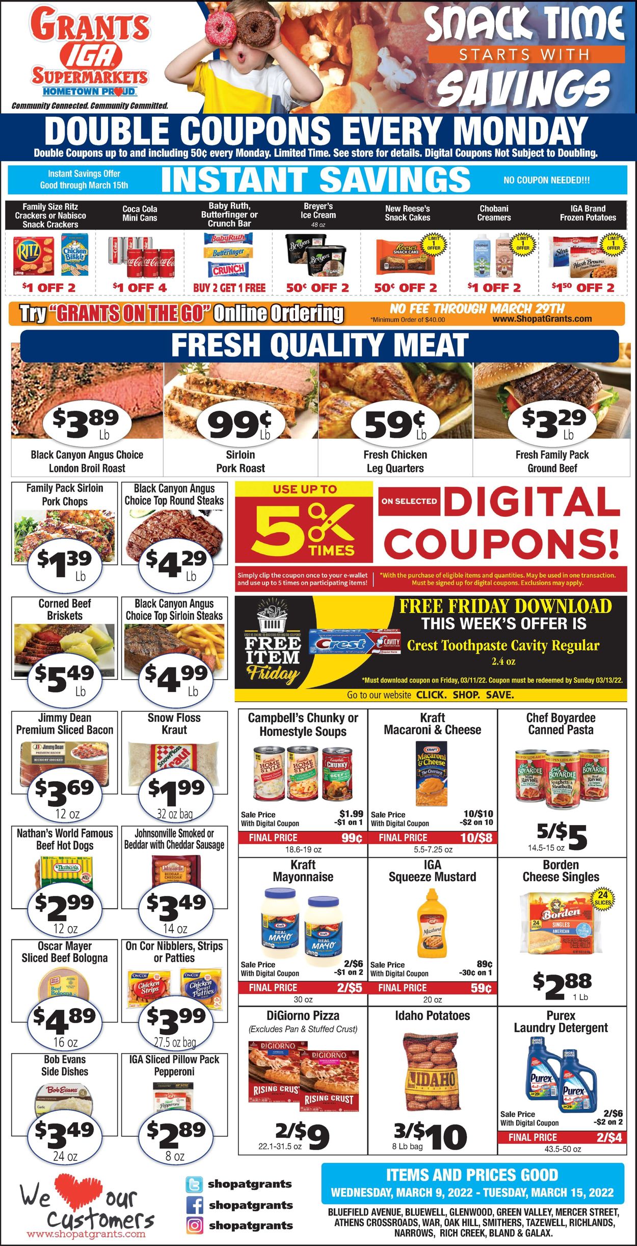Grant's Supermarket Weekly Ad Circular - valid 03/09-03/15/2022