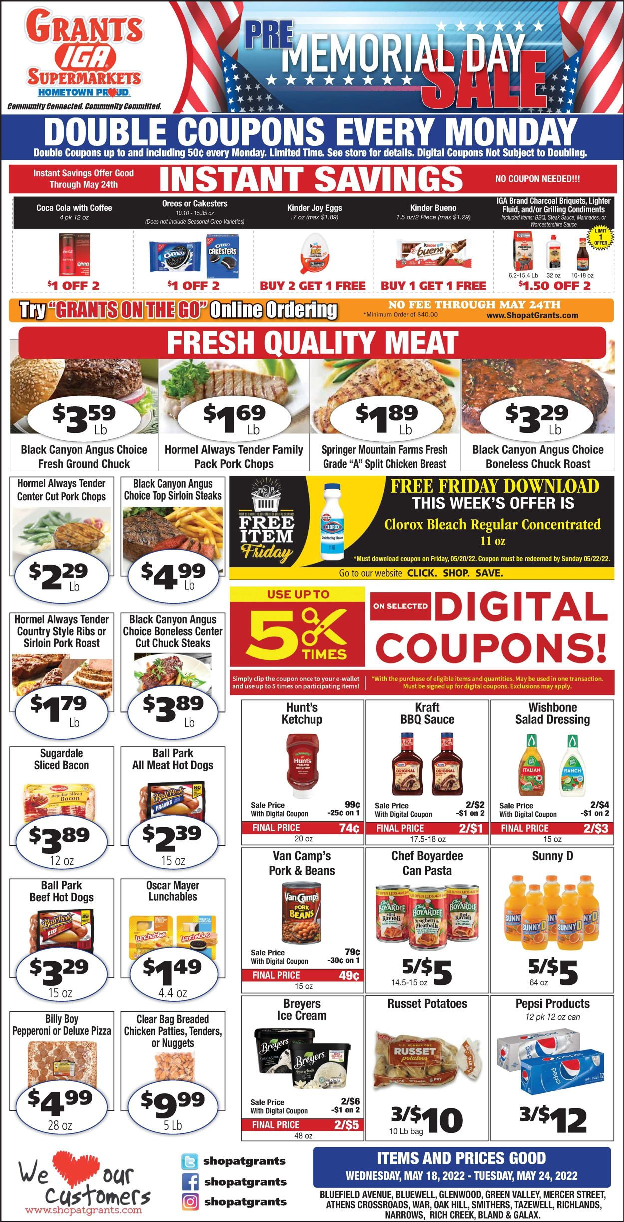 Grant's Supermarket Weekly Ad Circular - valid 05/18-05/24/2022
