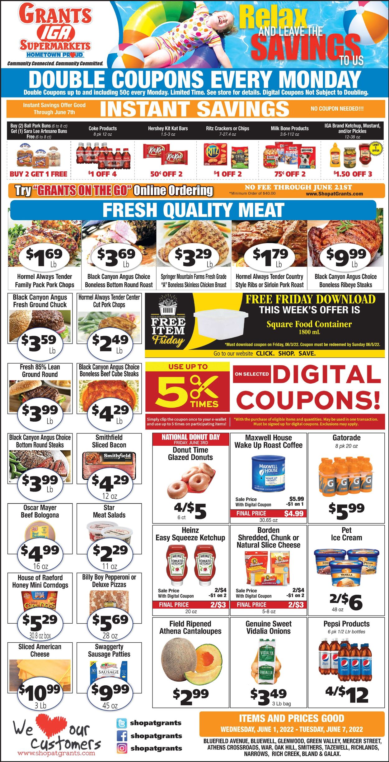 Grant's Supermarket Weekly Ad Circular - valid 06/01-06/07/2022