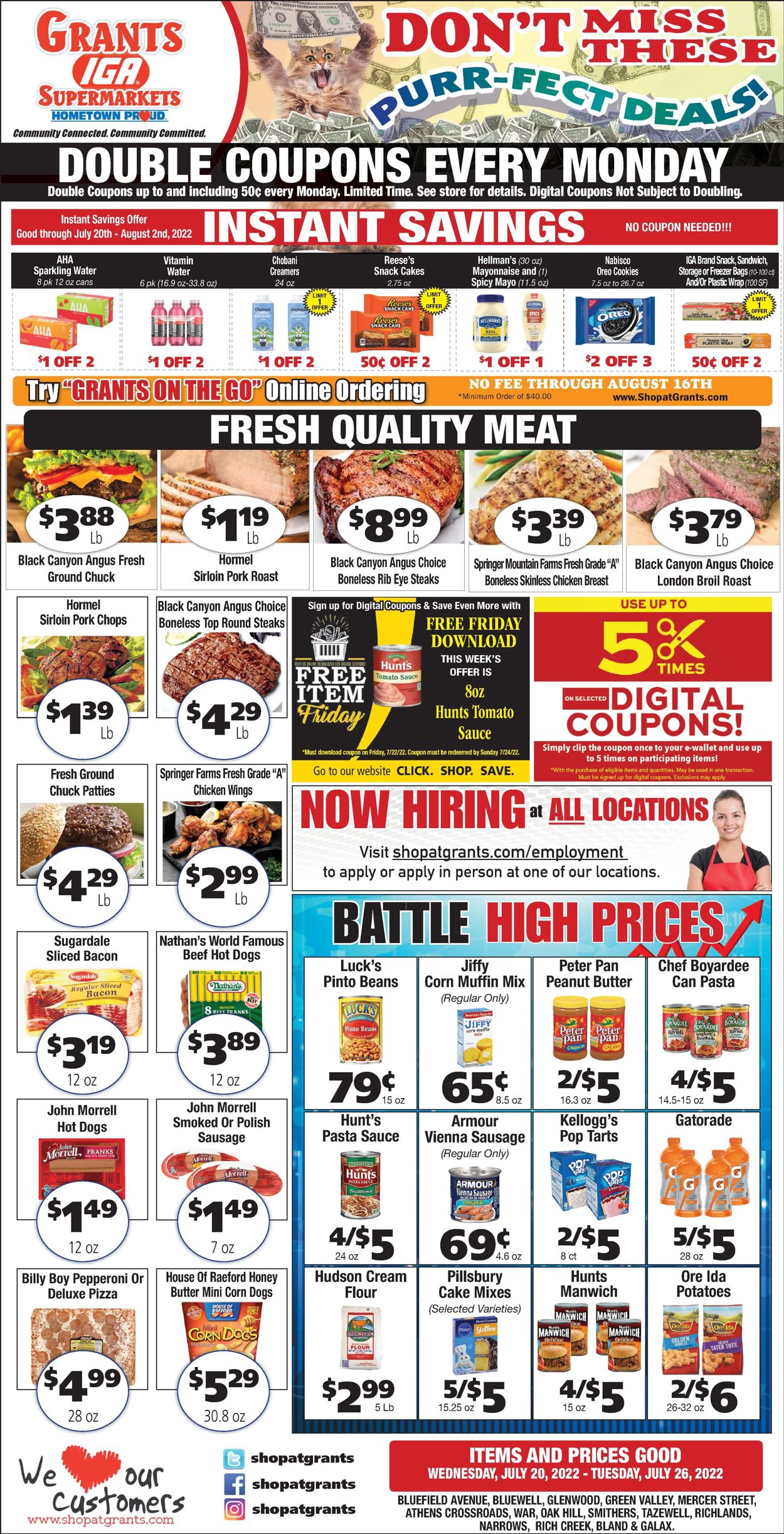Grant's Supermarket Weekly Ad Circular - valid 07/20-07/26/2022