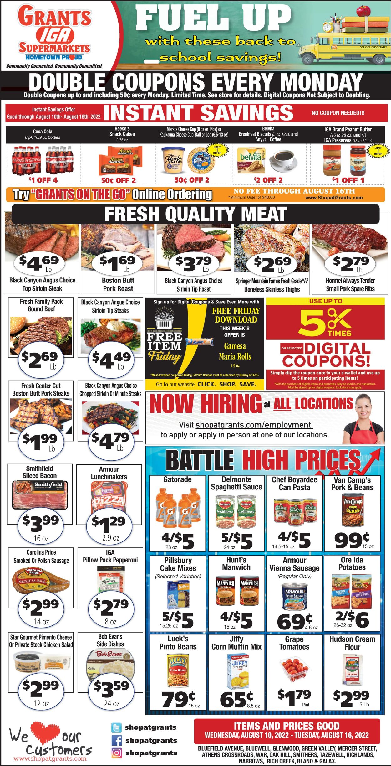 Grant's Supermarket Weekly Ad Circular - valid 08/10-08/16/2022 (Page 2)