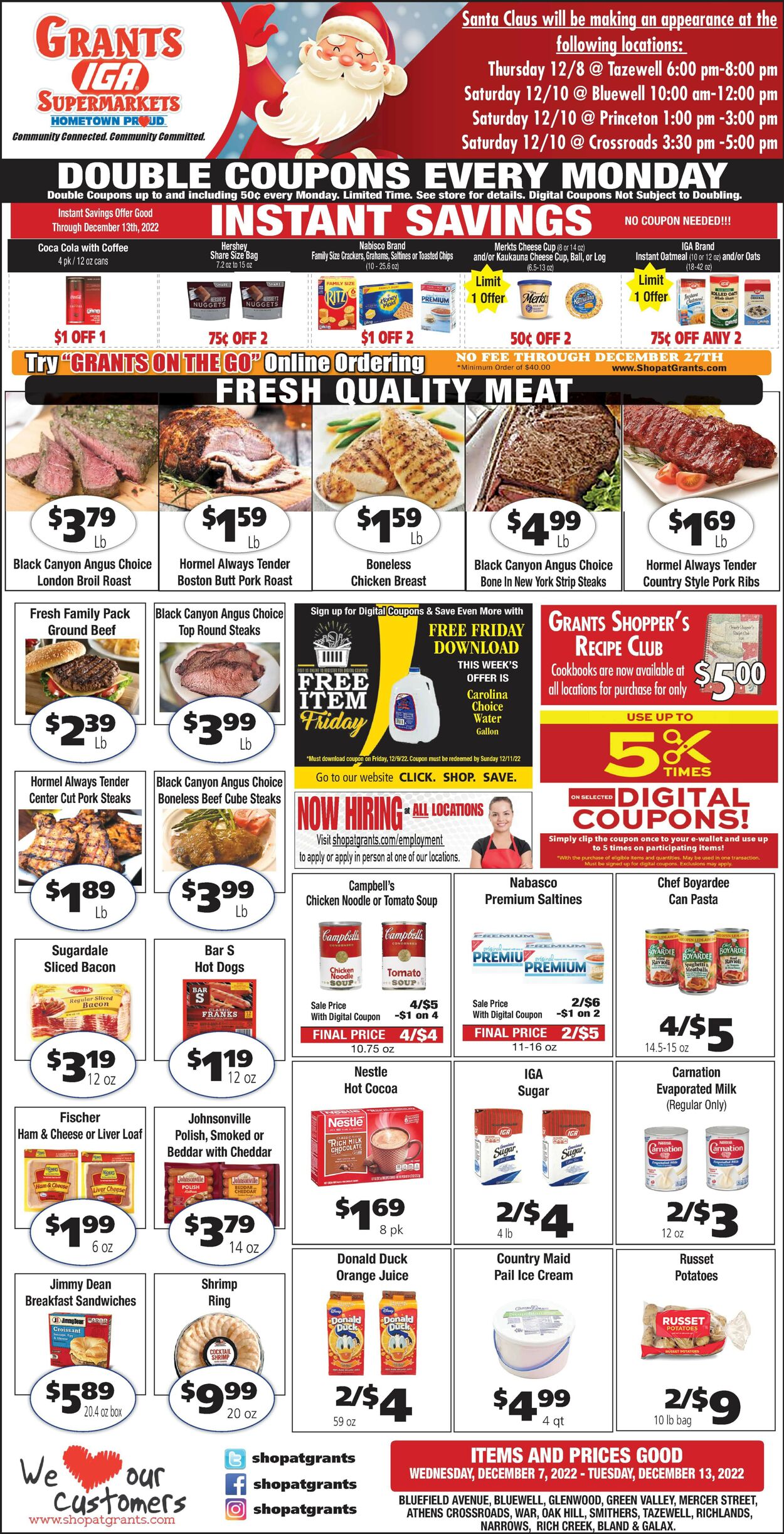 Grant's Supermarket Weekly Ad Circular - valid 12/07-12/13/2022