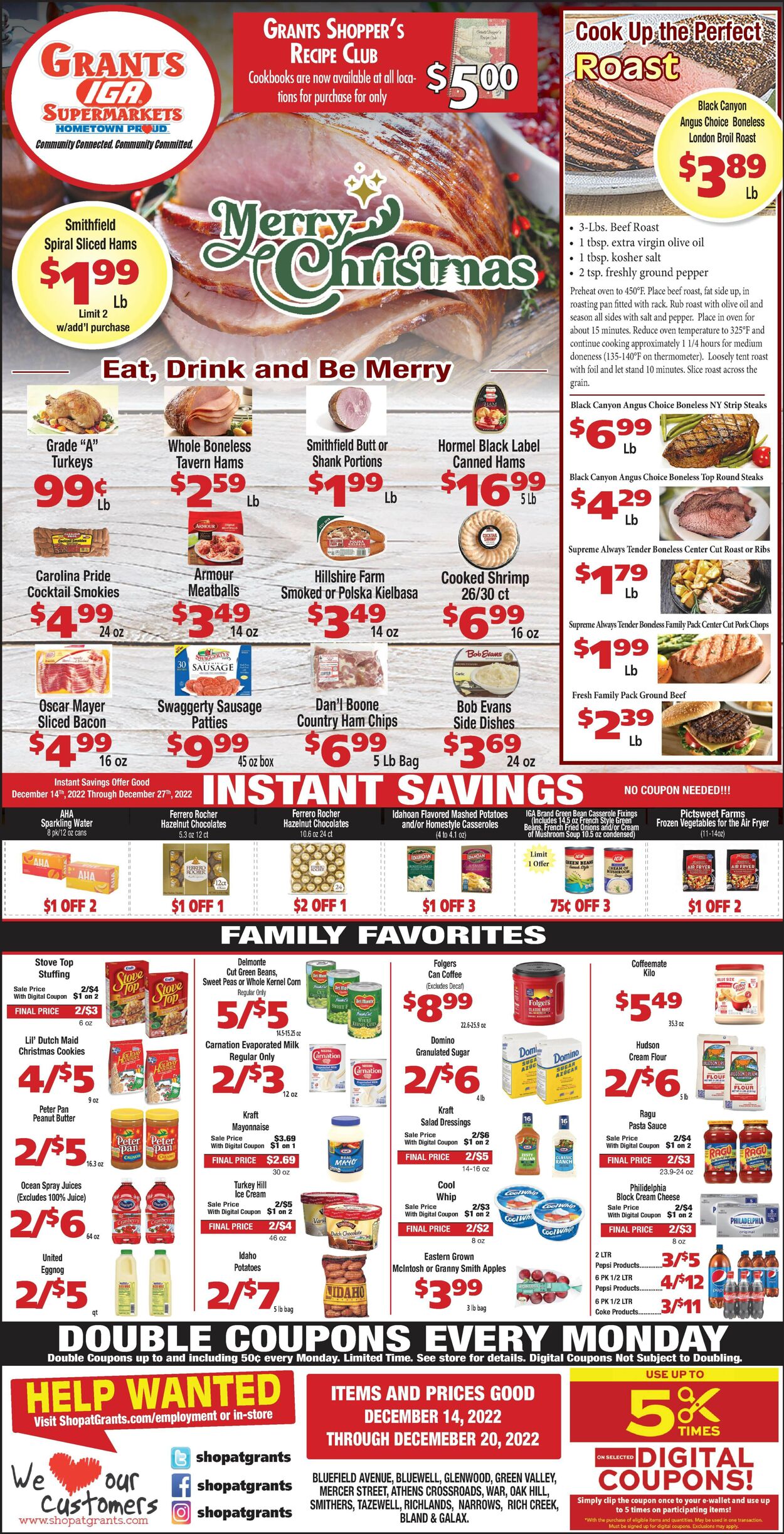 Grant's Supermarket Weekly Ad Circular - valid 12/14-12/20/2022