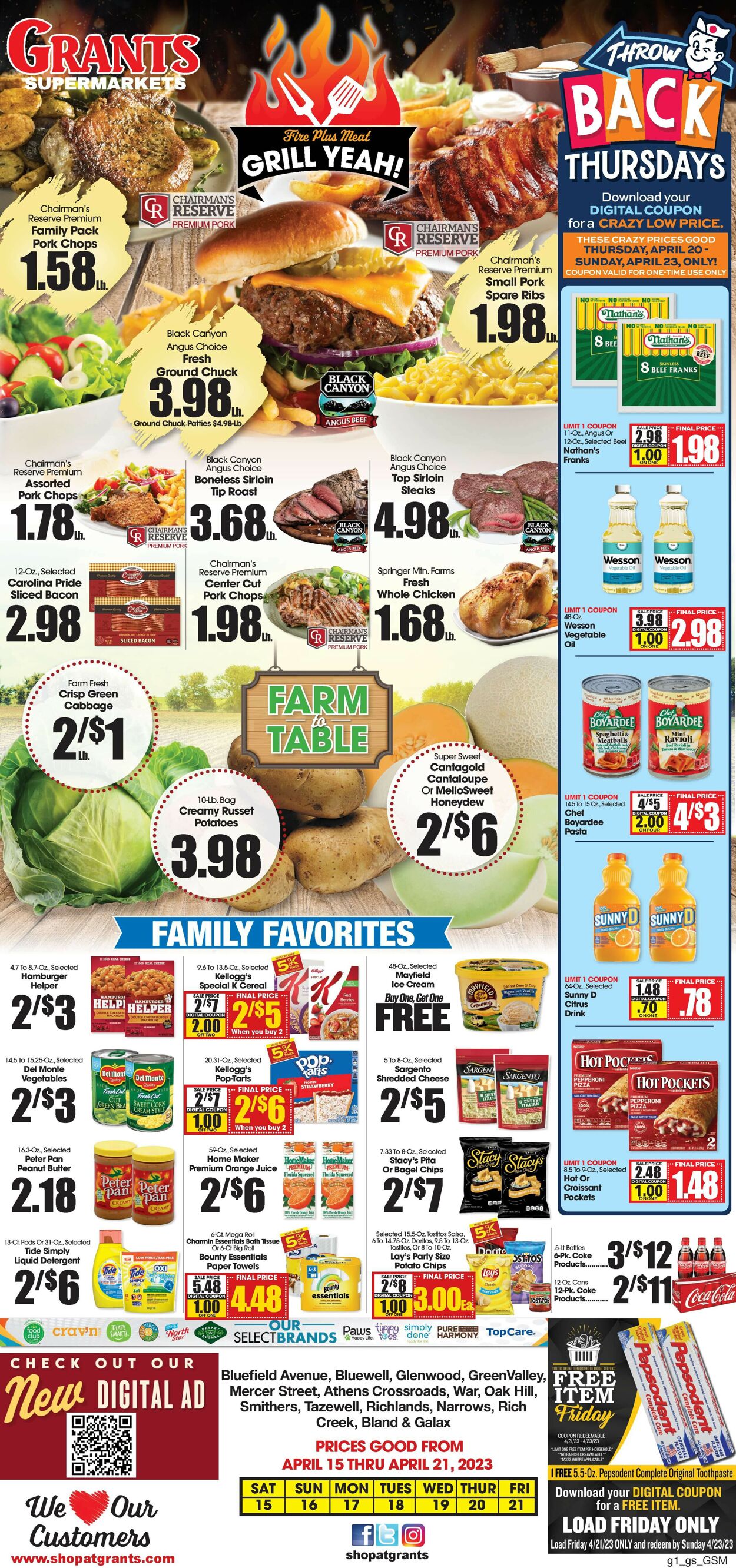 Grant's Supermarket Weekly Ad Circular - valid 04/15-04/21/2023