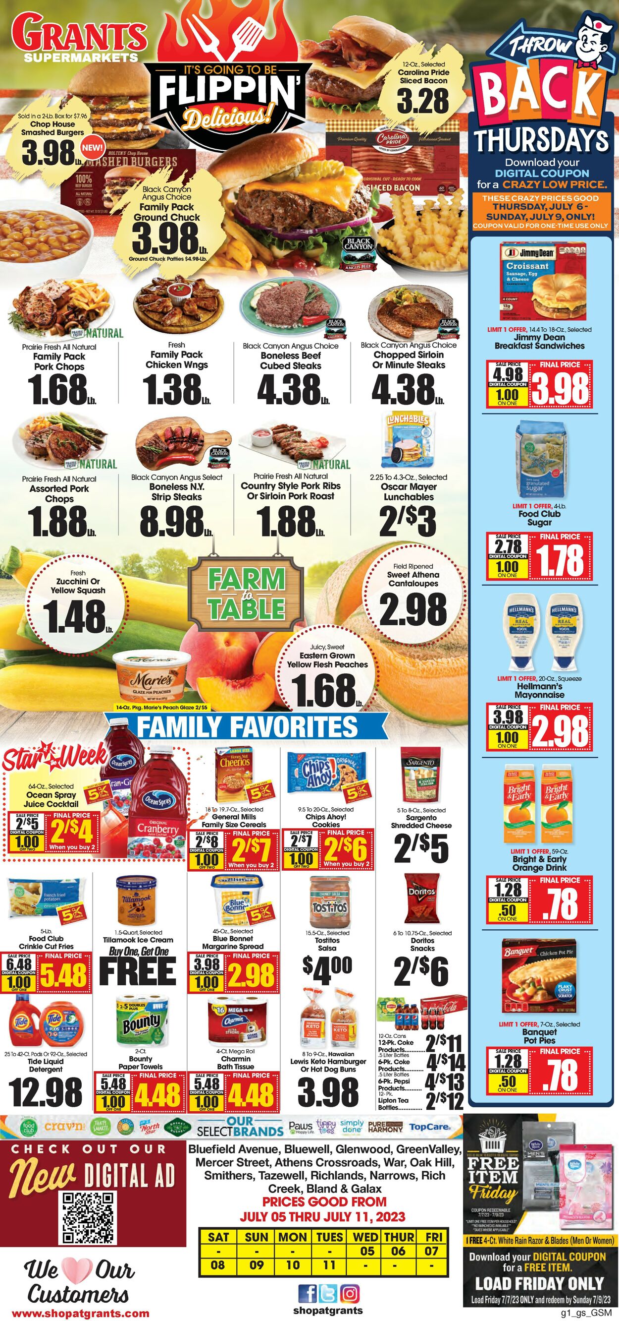 Grant's Supermarket Weekly Ad Circular - valid 07/05-07/11/2023