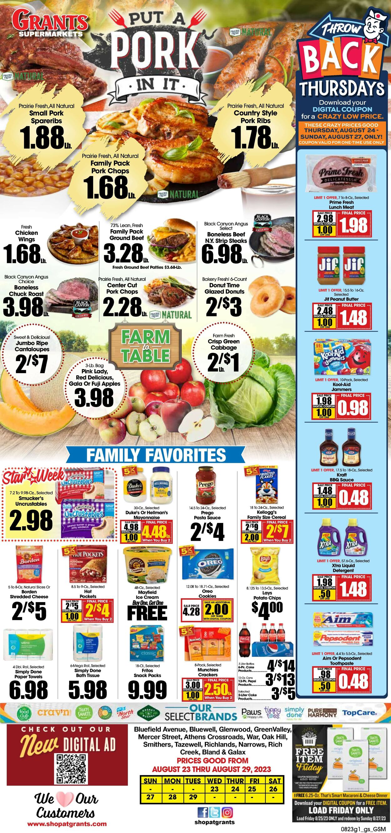 Grant's Supermarket Weekly Ad Circular - valid 08/23-08/29/2023