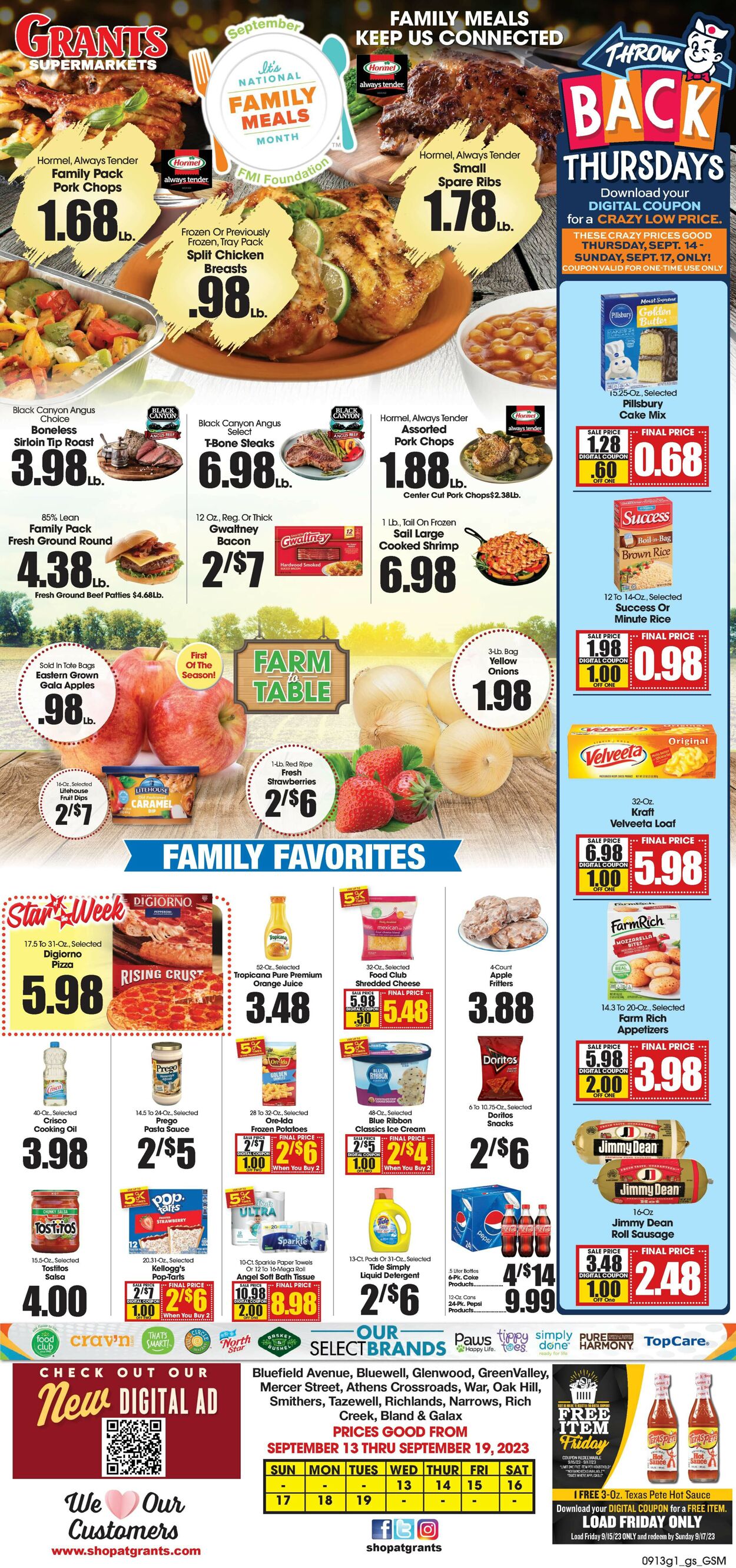 Grant's Supermarket Weekly Ad Circular - valid 09/13-09/19/2023