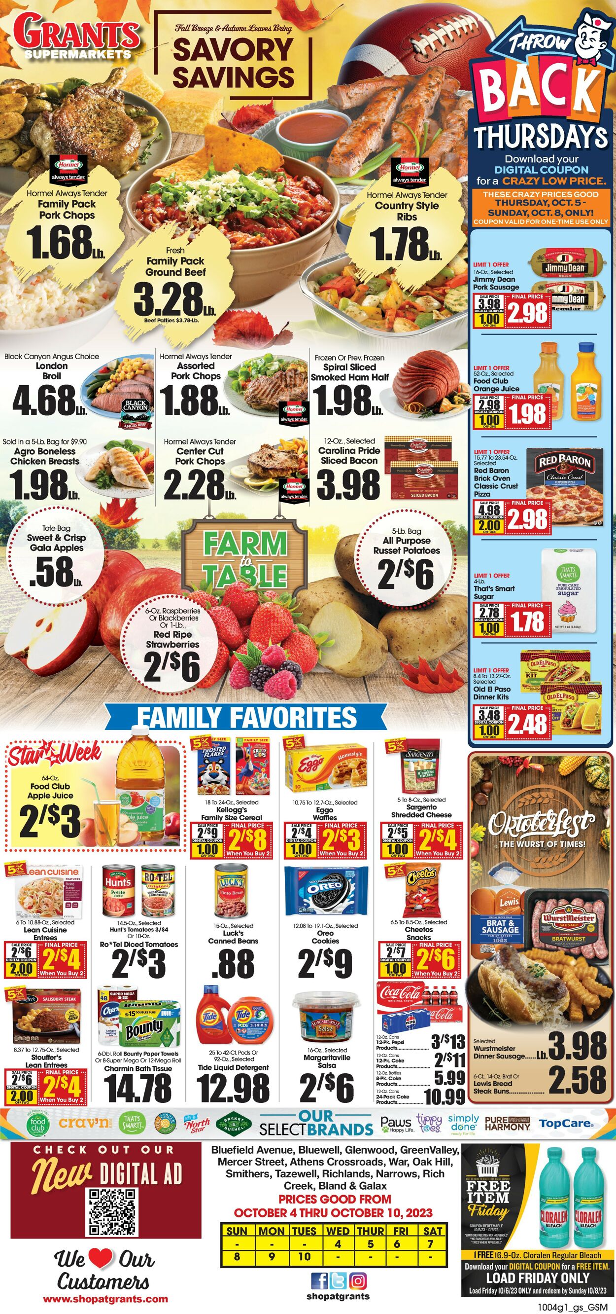 Grant's Supermarket Weekly Ad Circular - valid 10/04-10/10/2023
