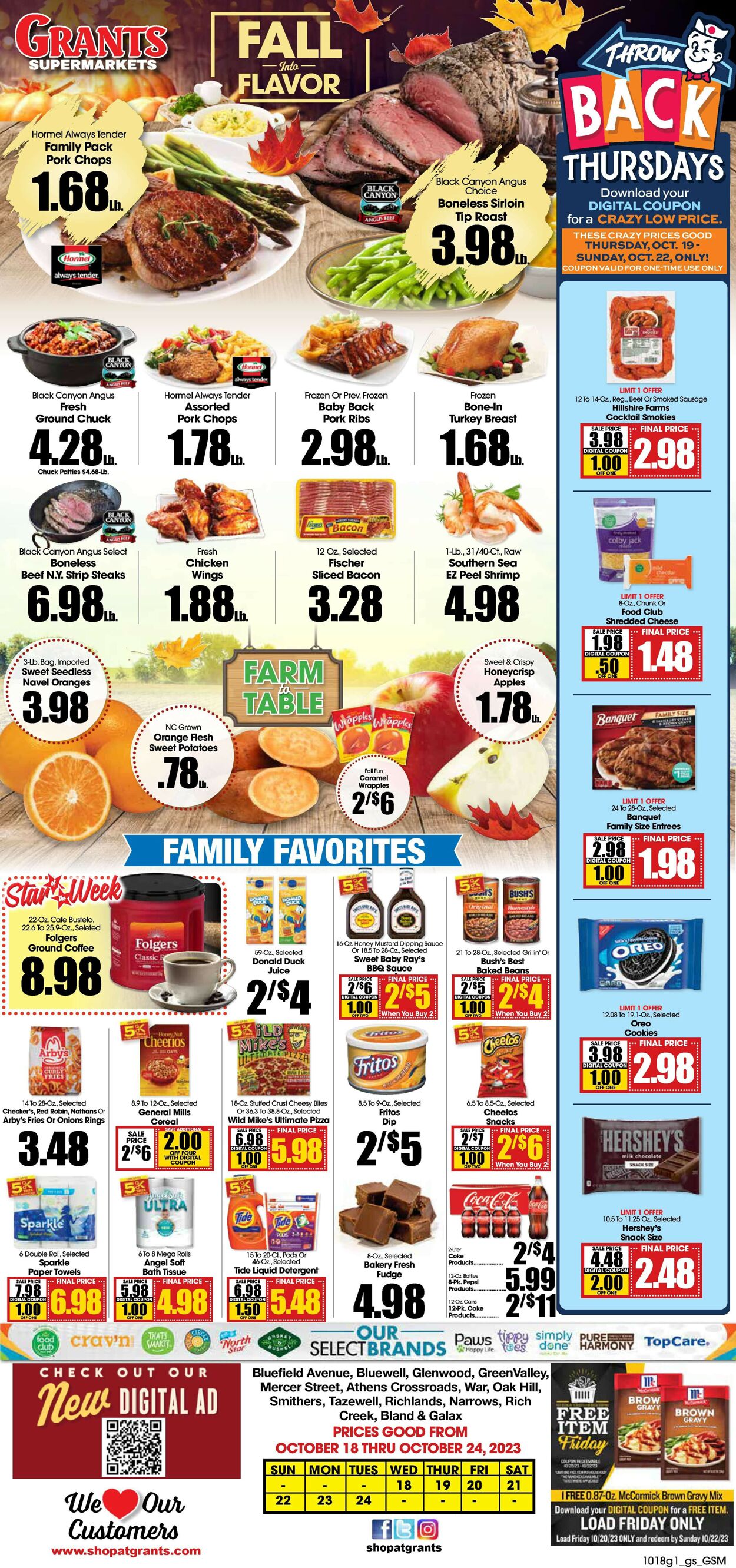 Grant's Supermarket Weekly Ad Circular - valid 10/18-10/24/2023
