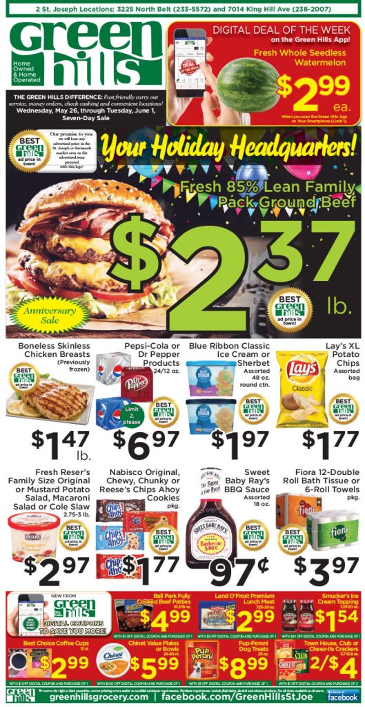 Green Hills Grocery Weekly Ad Circular - valid 05/26-06/01/2021