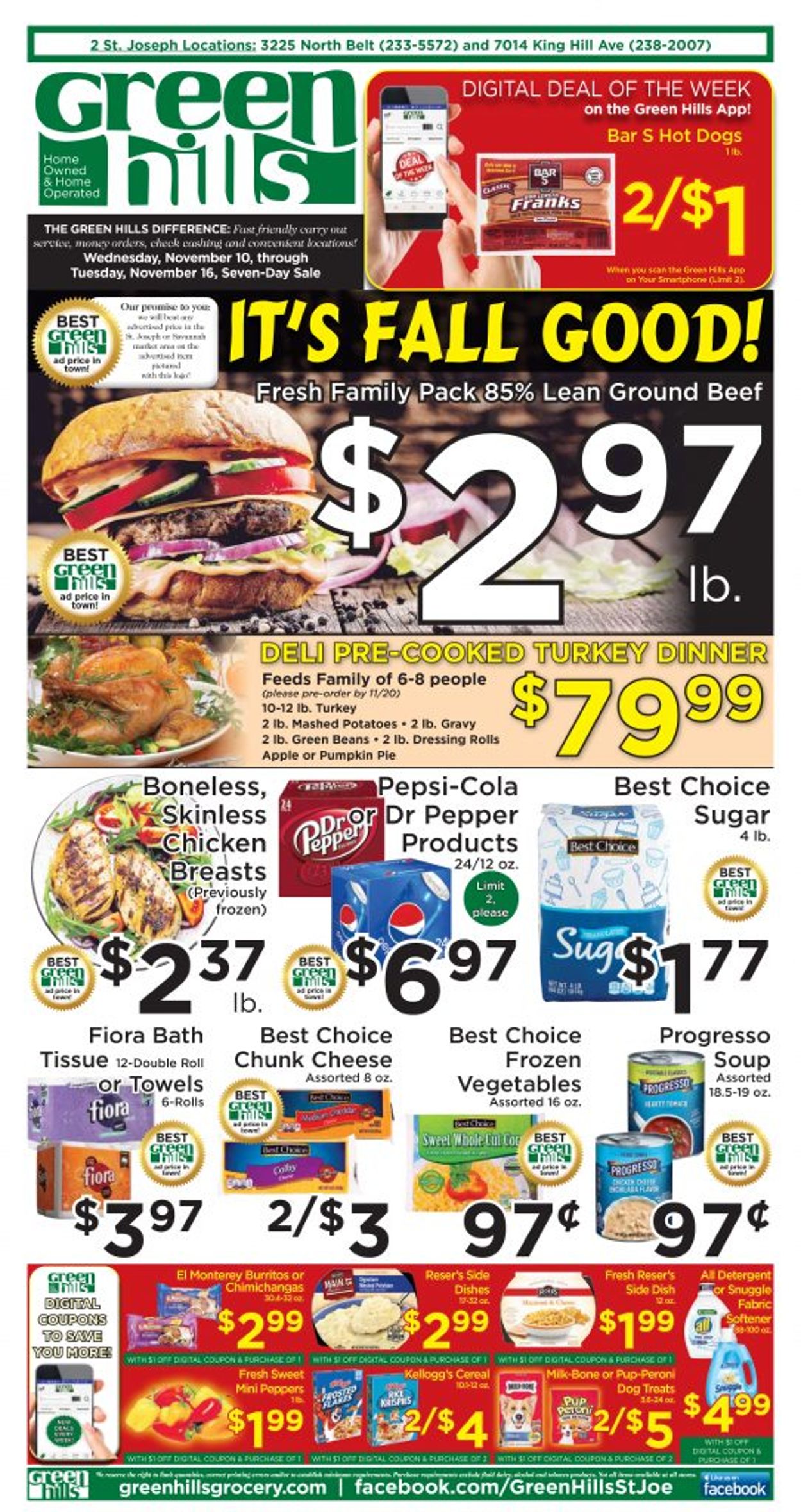 Green Hills Grocery Weekly Ad Circular - valid 11/10-11/16/2021