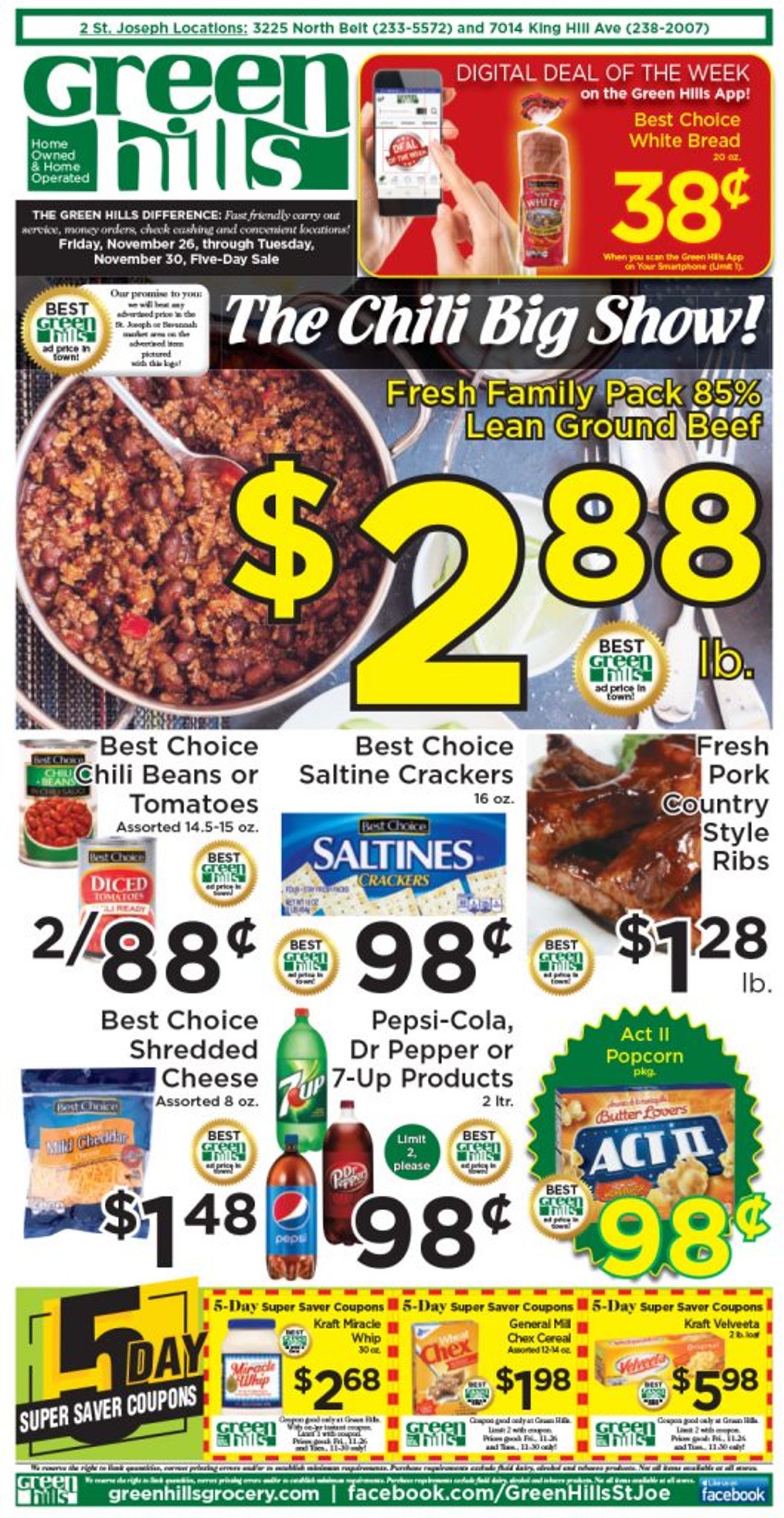 Green Hills Grocery Weekly Ad Circular - valid 11/26-11/30/2021
