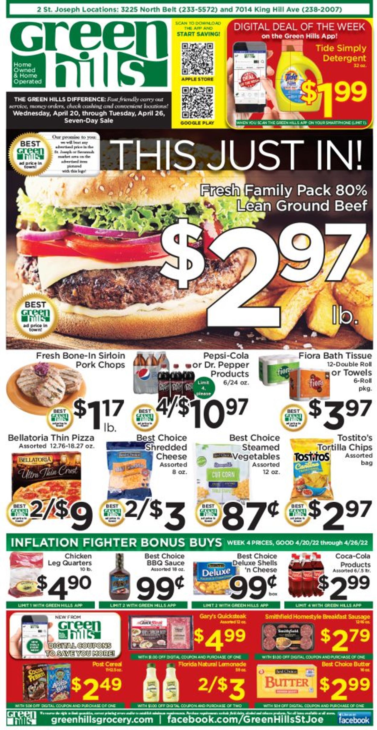 Green Hills Grocery Weekly Ad Circular - valid 04/20-04/26/2022