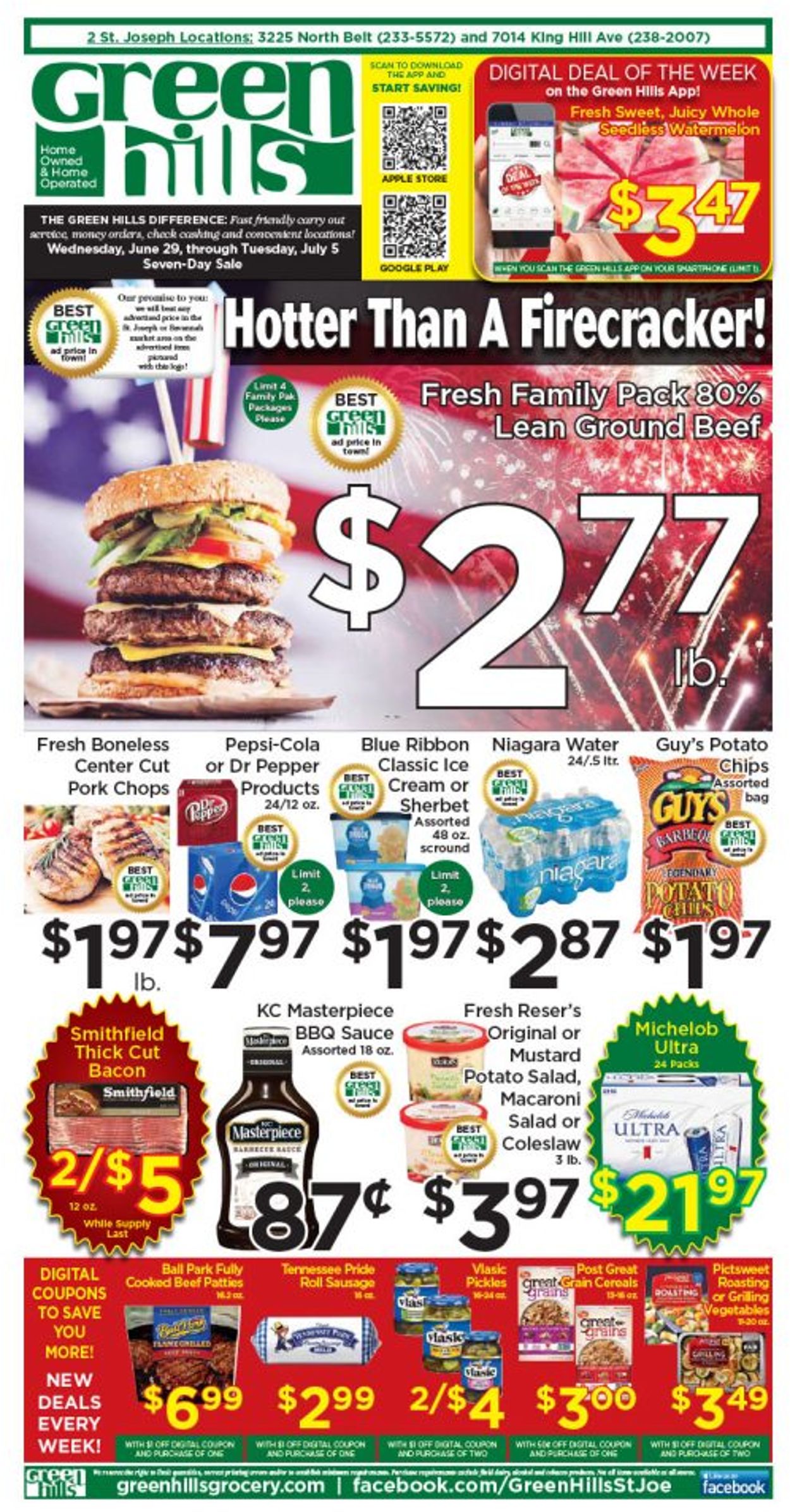 Green Hills Grocery - 4th of July Sale Weekly Ad Circular - valid 06/28-07/04/2022
