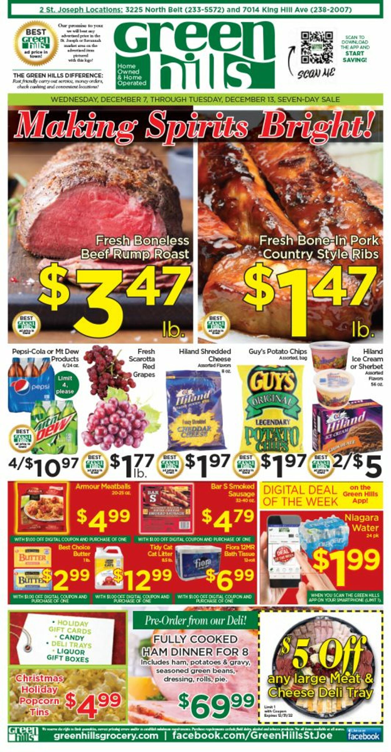 Green Hills Grocery Weekly Ad Circular - valid 12/07-12/13/2022