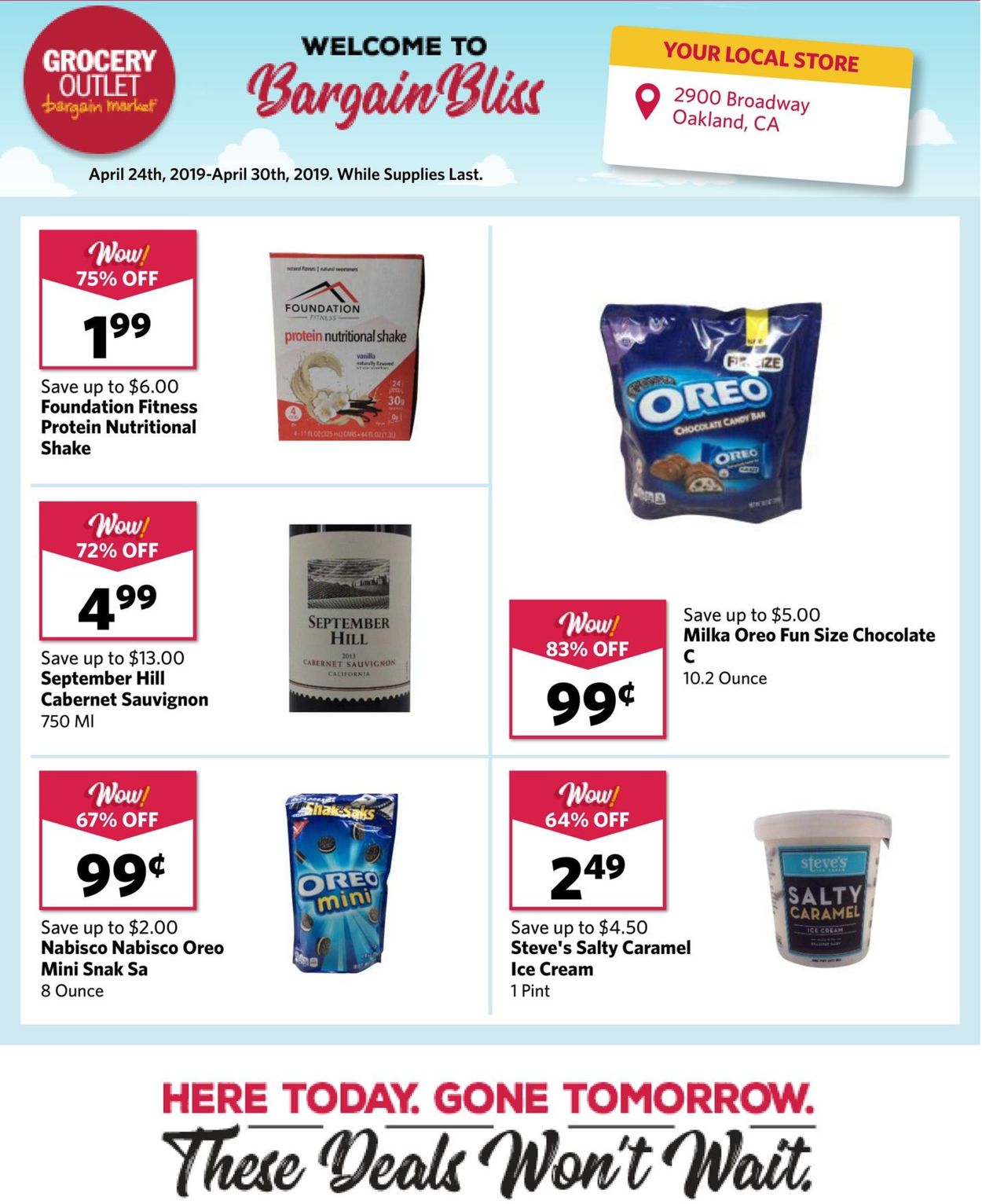 Grocery Outlet Weekly Ad Circular - valid 04/24-04/30/2019