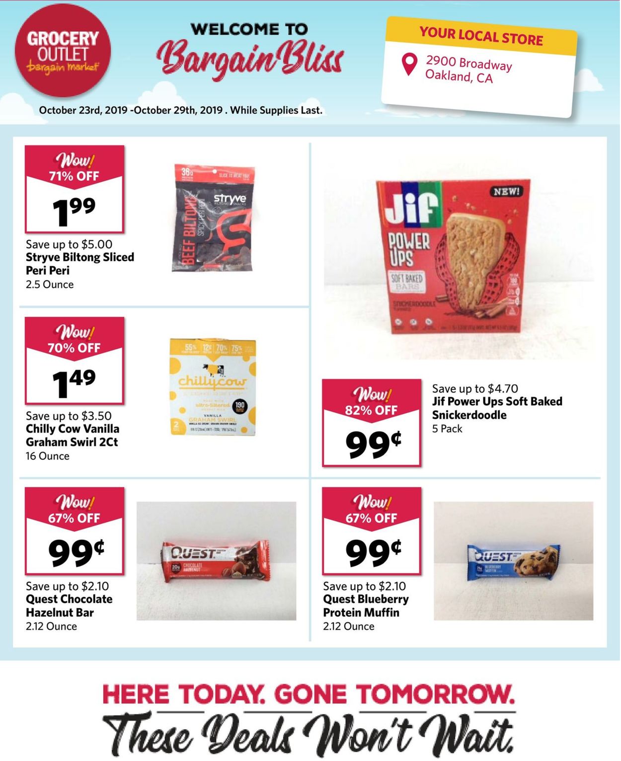 Grocery Outlet Weekly Ad Circular - valid 10/23-10/29/2019