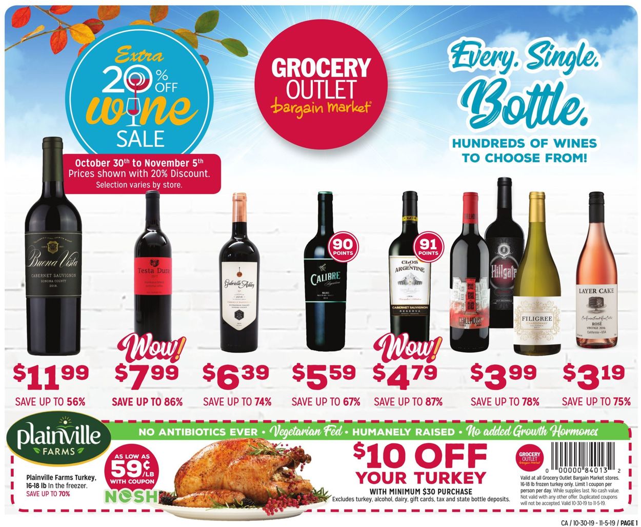 Grocery Outlet Weekly Ad Circular - valid 10/30-11/05/2019