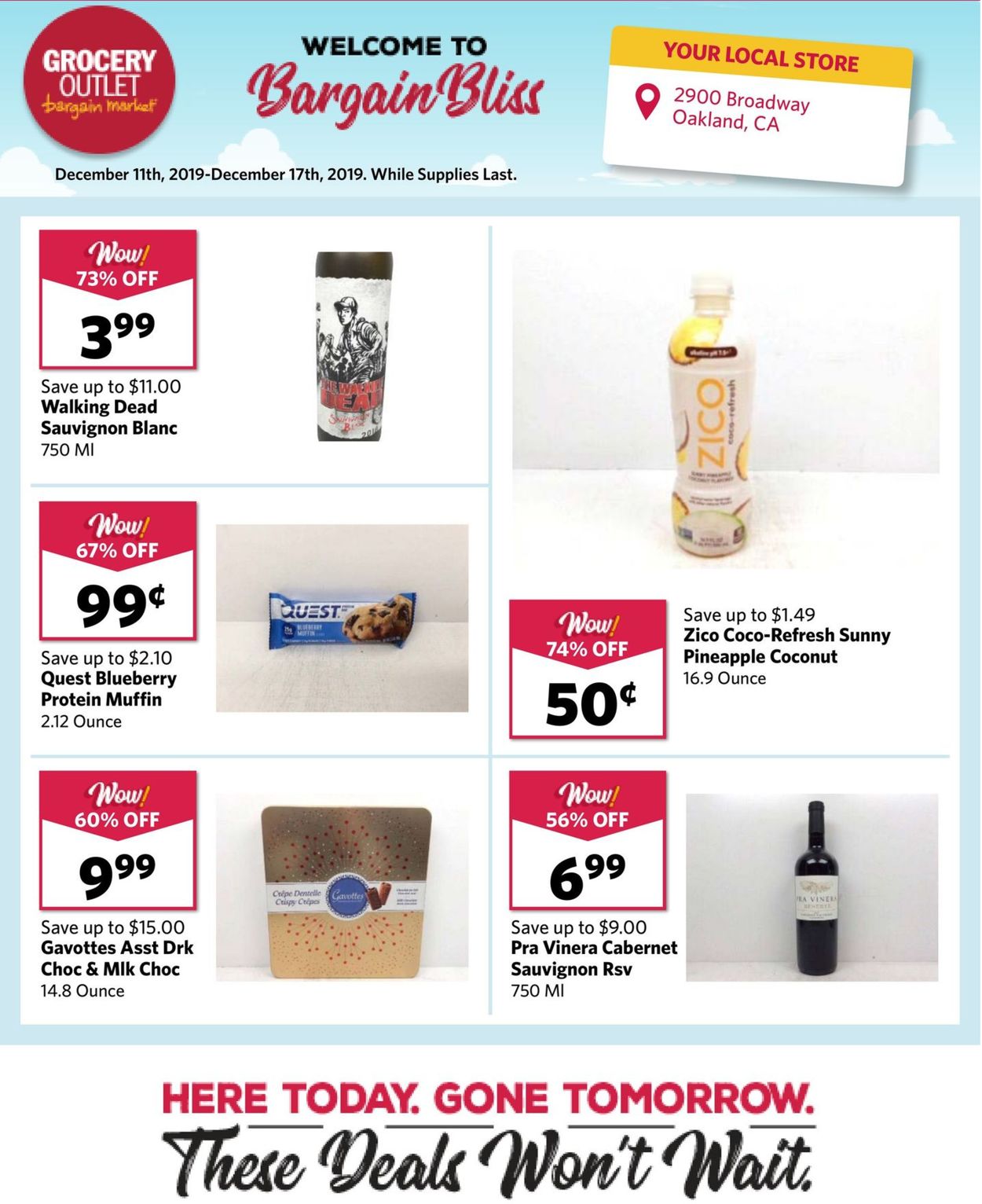Grocery Outlet Weekly Ad Circular - valid 12/11-12/17/2019