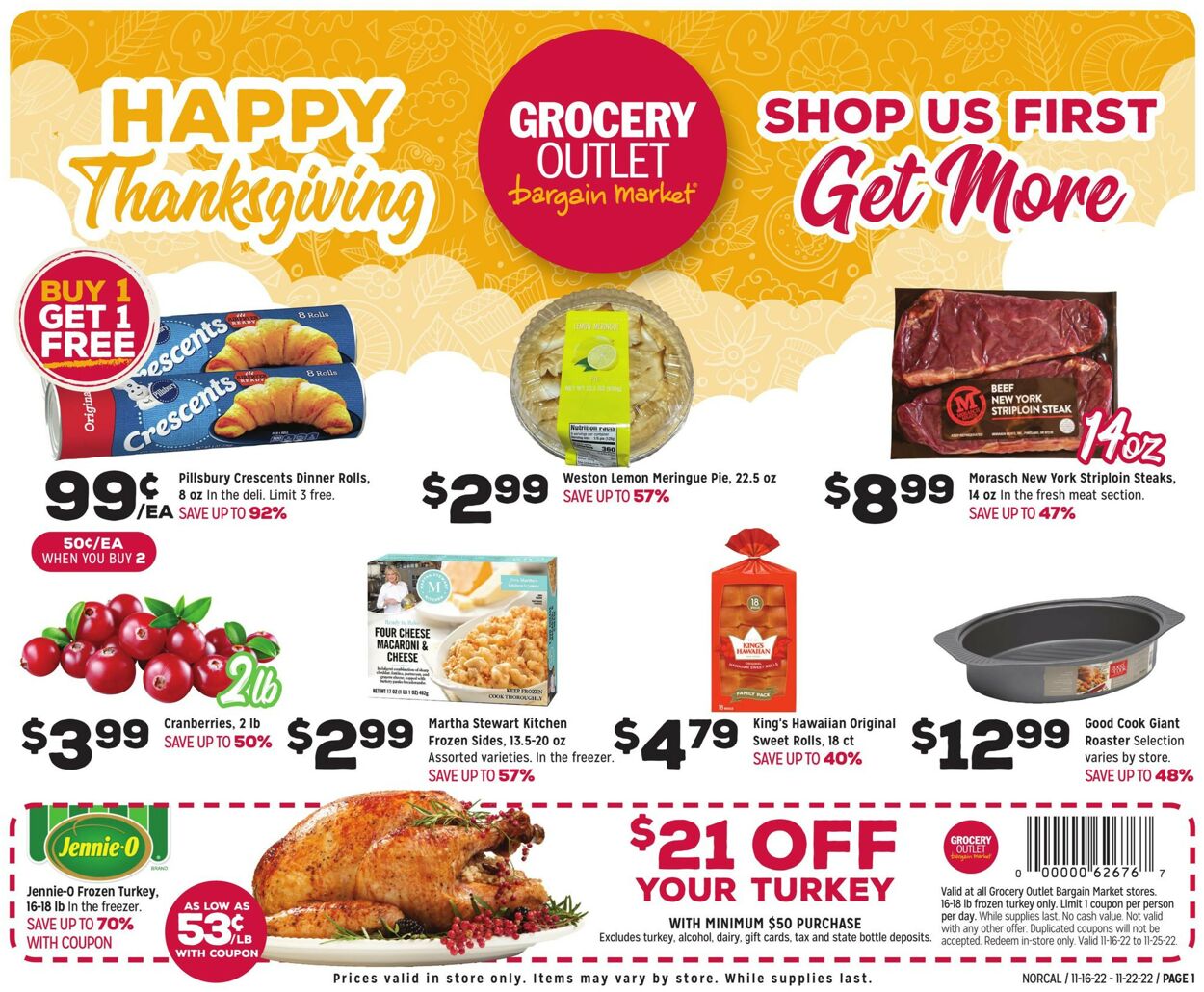 Grocery Outlet Weekly Ad Circular - valid 11/16-11/23/2022