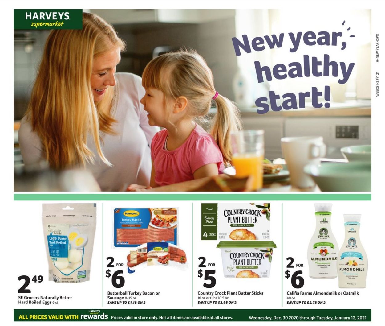 Harveys Supermarket Weekly Ad Circular - valid 12/30-01/12/2021