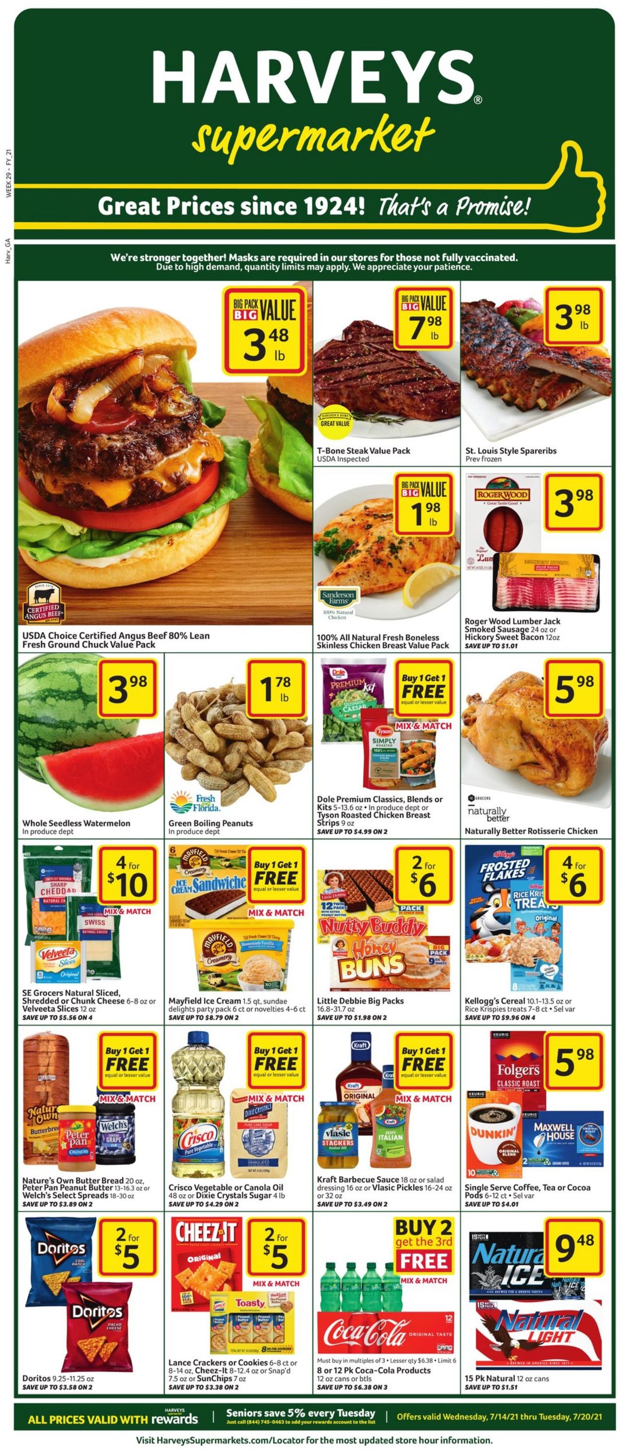 Harveys Supermarket Weekly Ad Circular - valid 07/14-07/20/2021