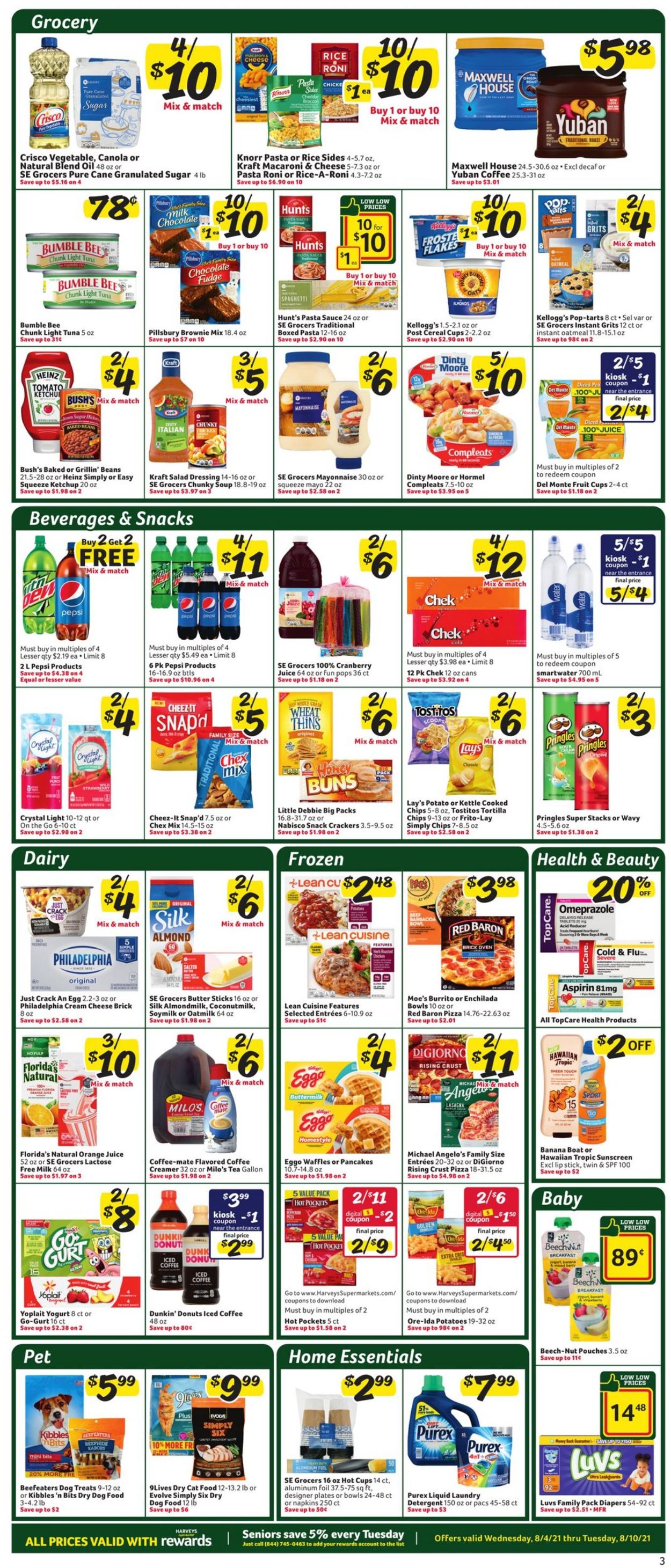 Harveys Supermarket Weekly Ad Circular - valid 08/04-08/10/2021 (Page 4)