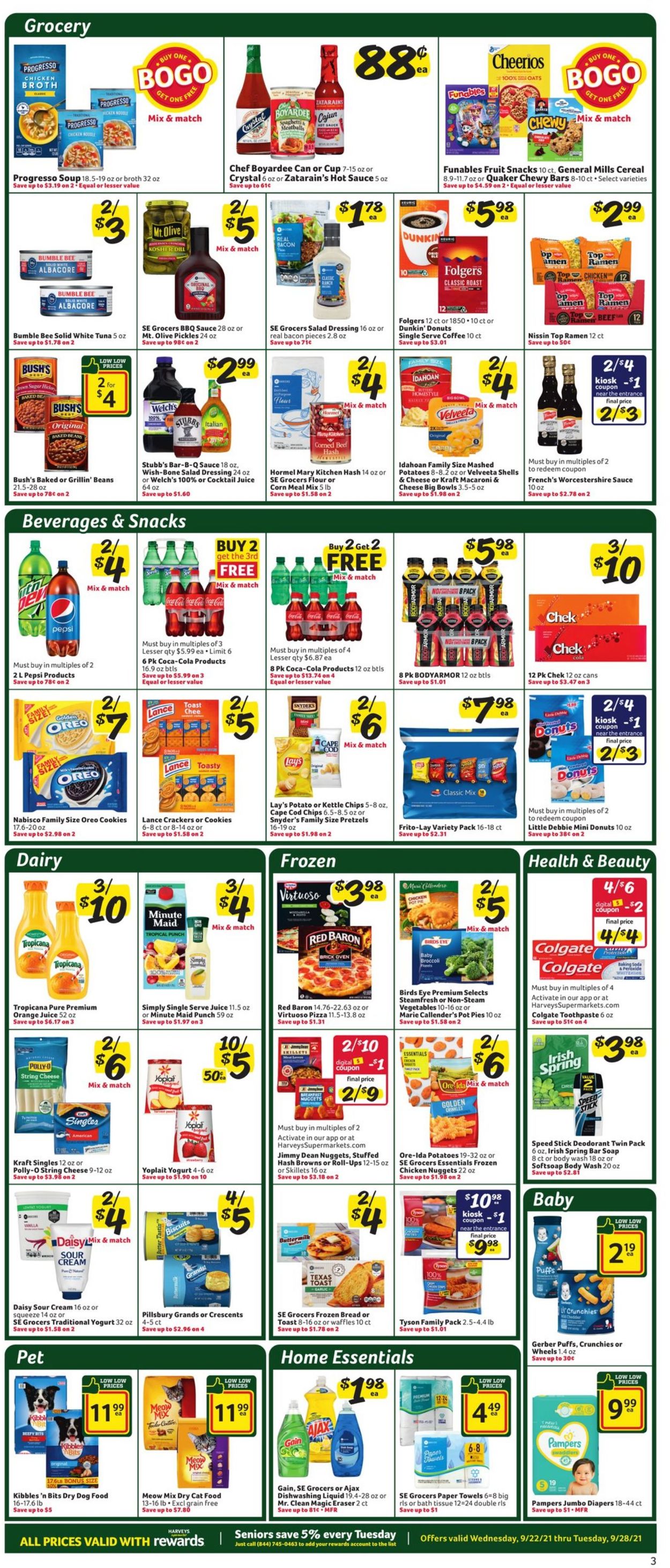 Harveys Supermarket Weekly Ad Circular - valid 09/22-09/28/2021 (Page 5)